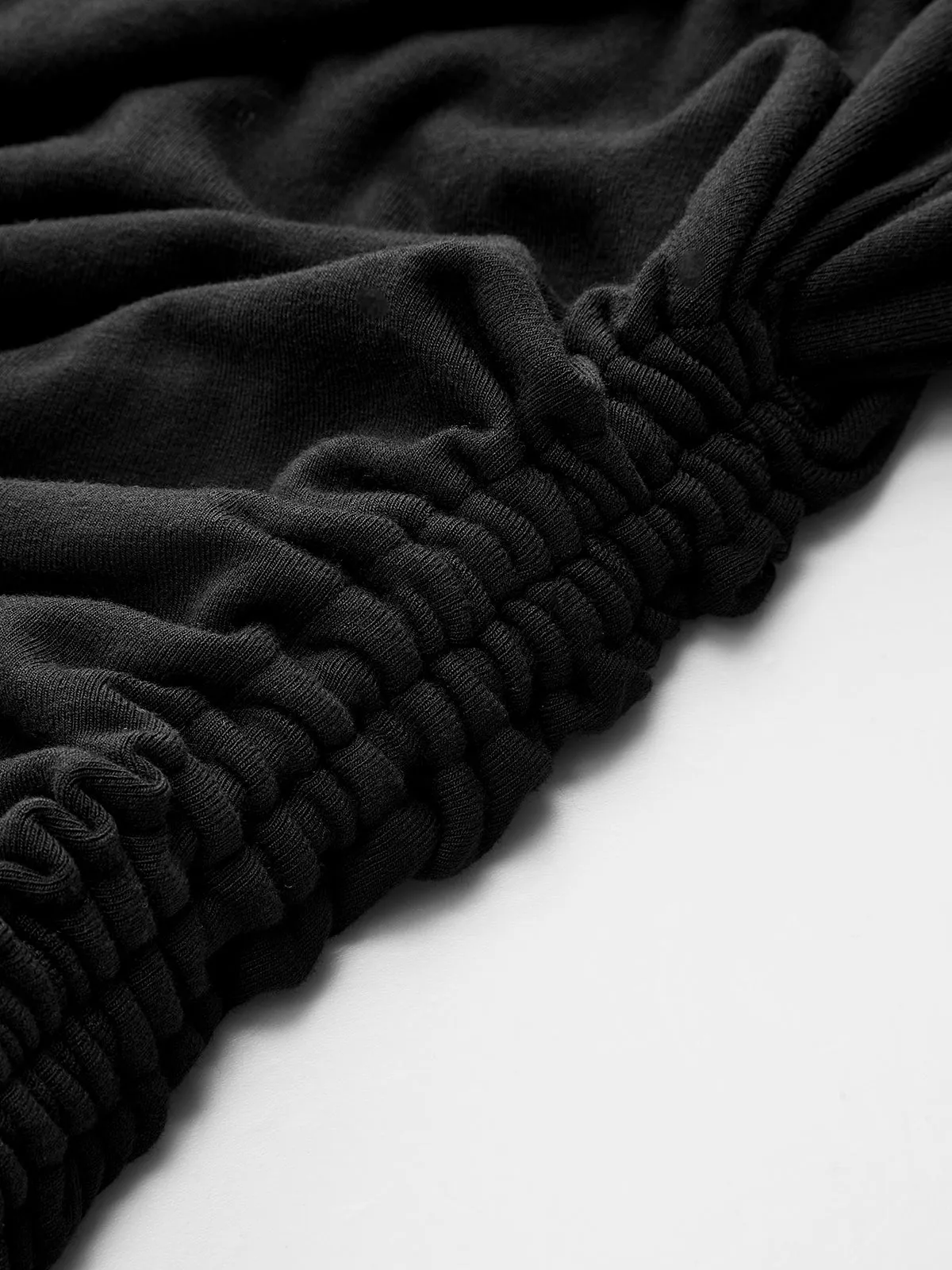 Contrast Ruffle Asymmetric Ruched Top sold by COMMENSE product image thumbnail 3