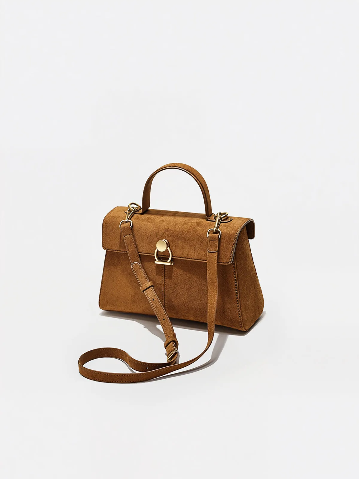 Suede Effect Top-Handle Bag sold by COMMENSE product image thumbnail 2