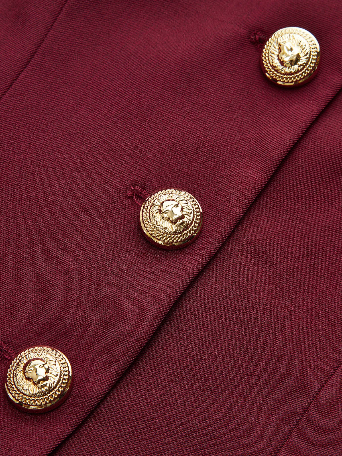 Square Neck Metal Button Fitted Blazer sold by COMMENSE product image thumbnail 4