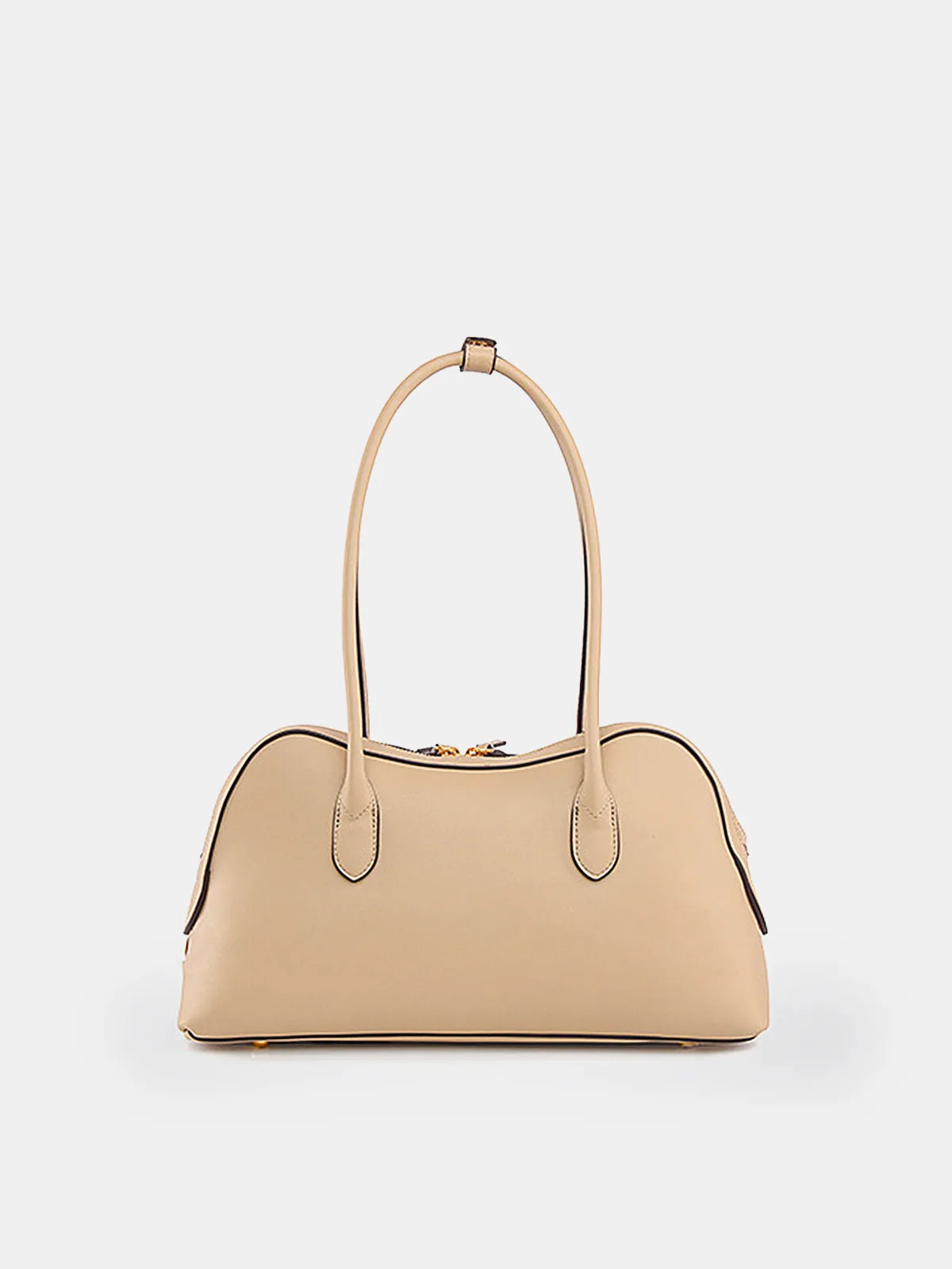 Golden Lock Detail Woven Shoulder Bag sold by COMMENSE product image thumbnail 5