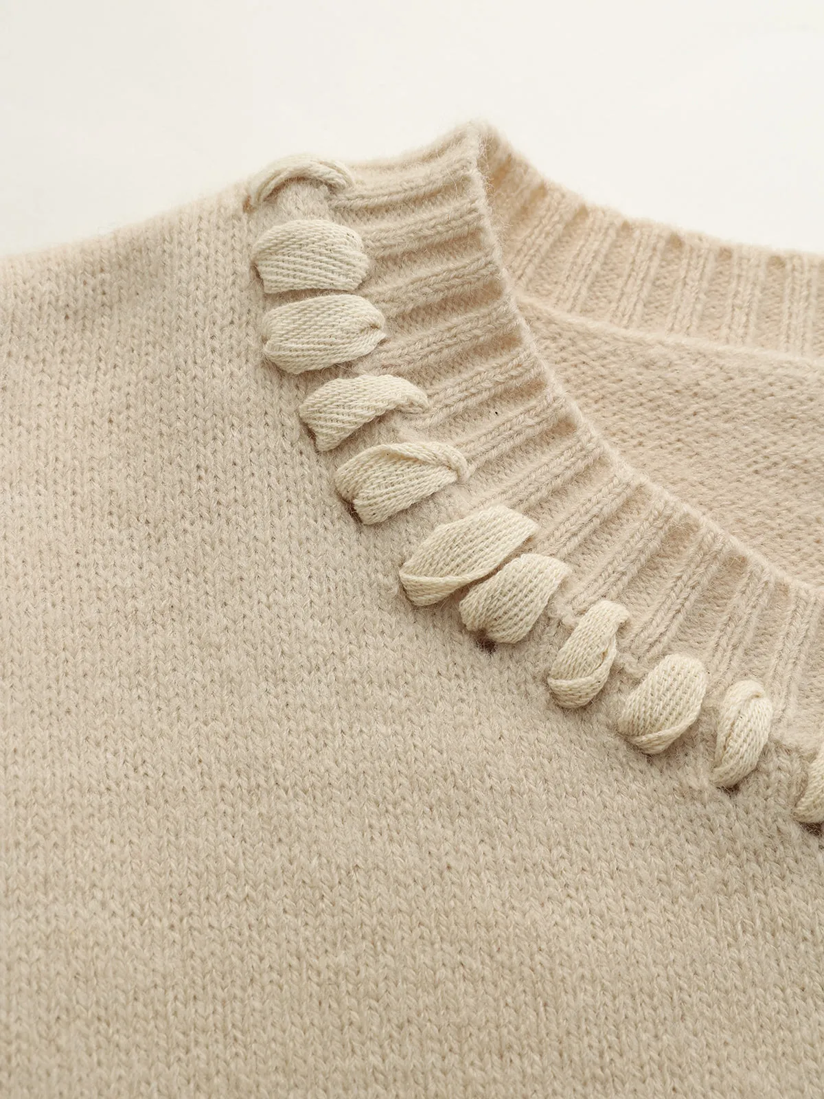 Lace-Up Trim Pear Pattern Sweater sold by COMMENSE product image thumbnail 5