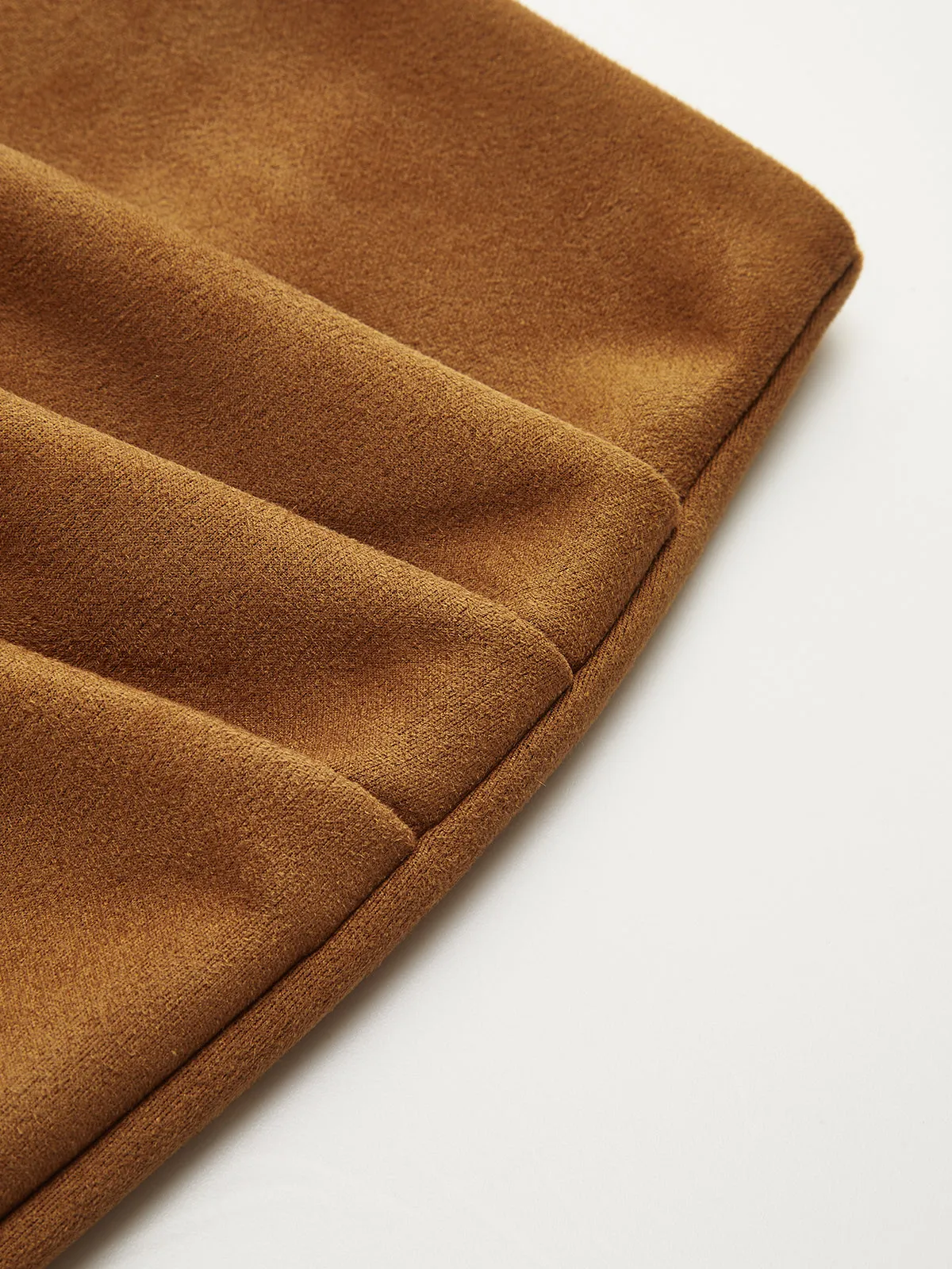 Suede Effect Ruched Mini Skirt sold by COMMENSE product image thumbnail 3