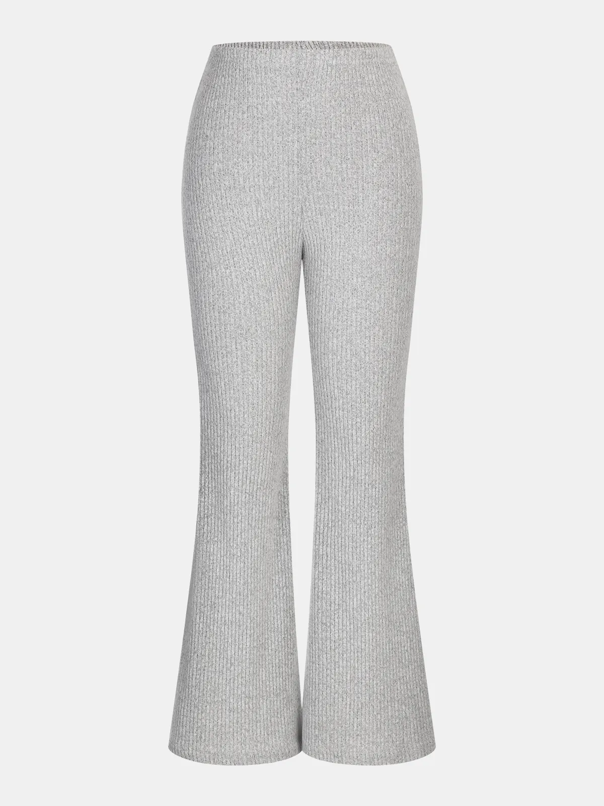 Ribbed Knit Top and Flared Pants Set sold by COMMENSE product image thumbnail 5