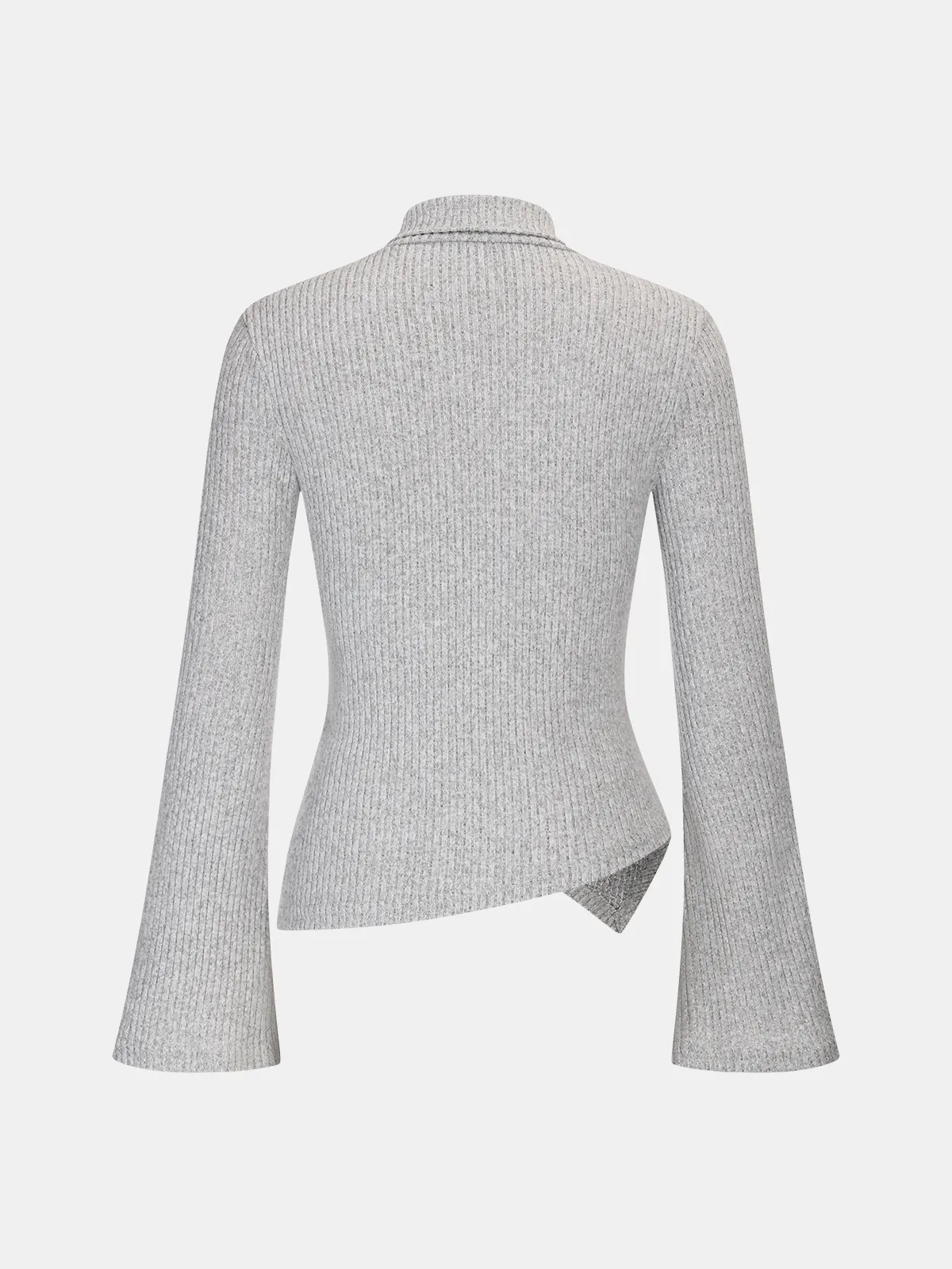 Ribbed Knit Top and Flared Pants Set sold by COMMENSE product image thumbnail 4