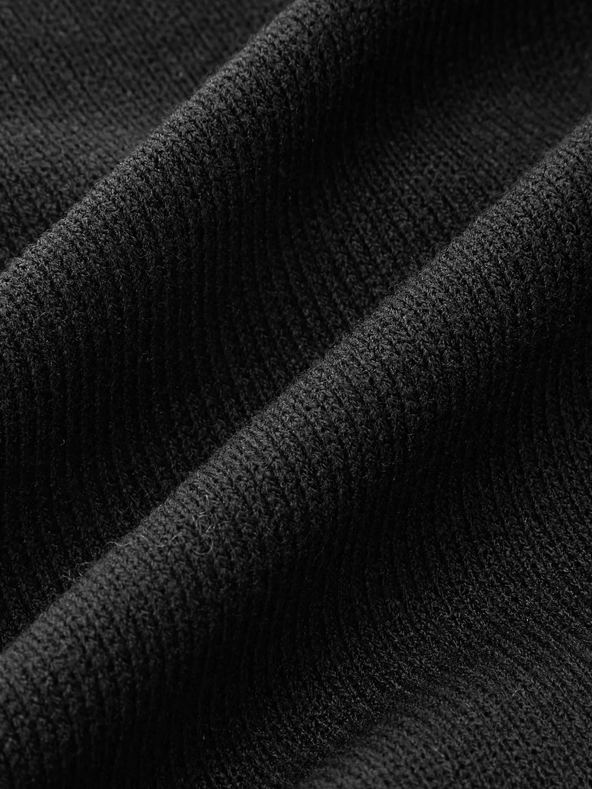 Faux Leather Panel Asymmetric Knit Top sold by COMMENSE product image thumbnail 3