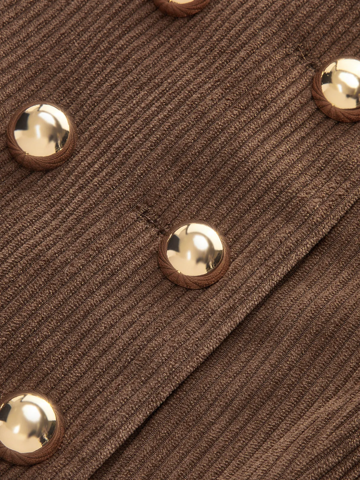 Double-Breasted Corduroy Blazer sold by COMMENSE product image thumbnail 4