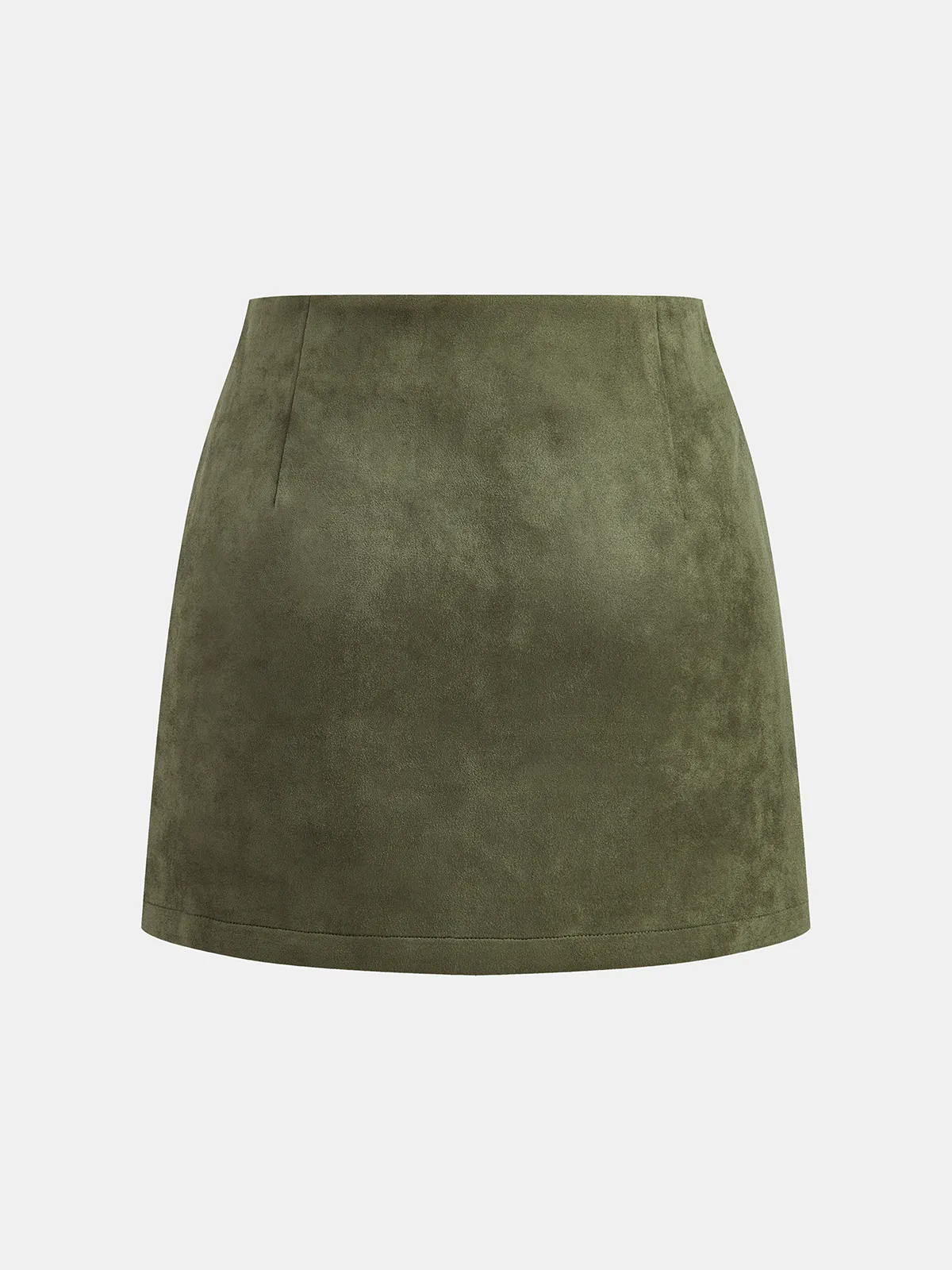 Suede Effect A-Line Mini Skirt sold by COMMENSE product image thumbnail 2