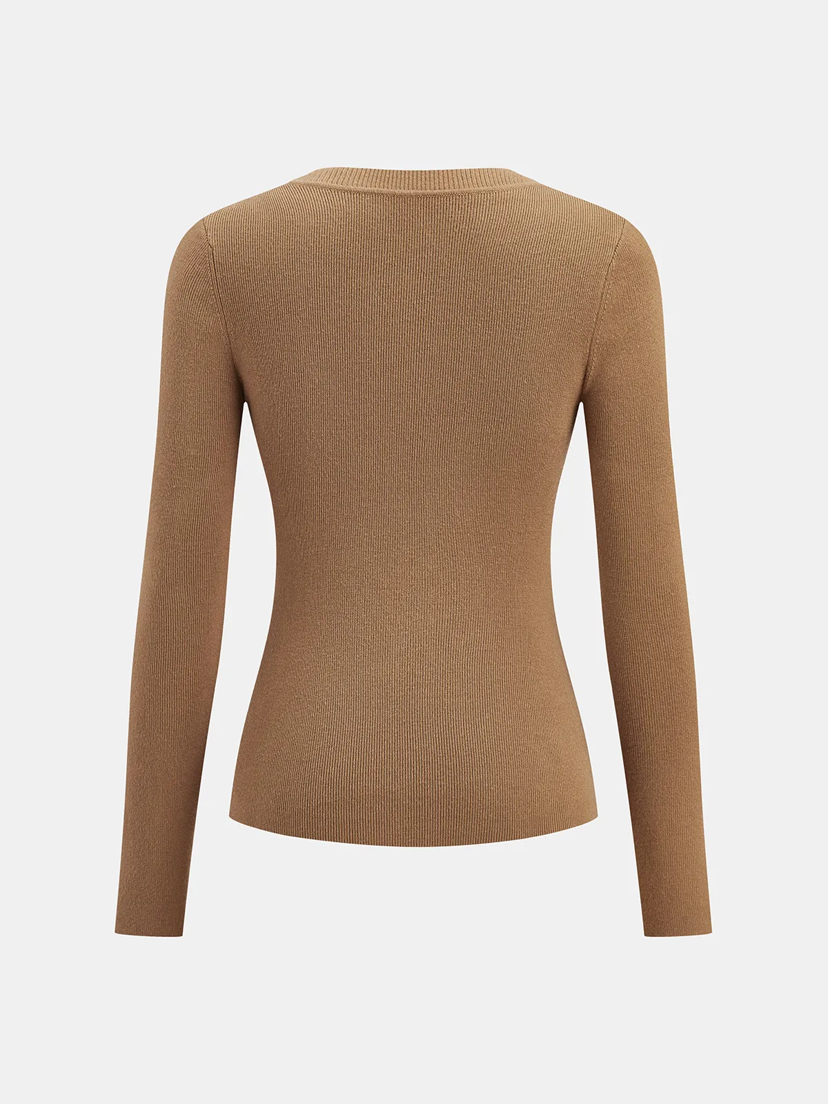 Scalloped Button Placket Knit Cardigan sold by COMMENSE product image thumbnail 2