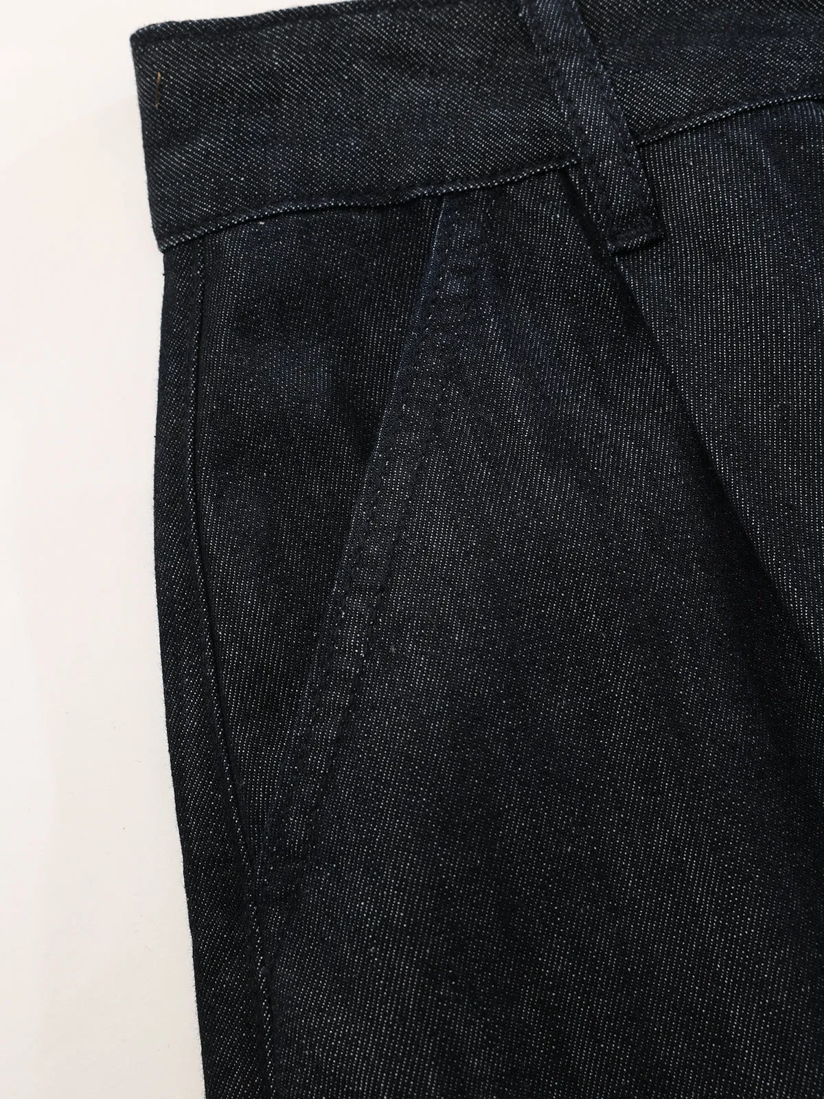 High-Waist Denim Extra Long Wide-Leg Pants sold by COMMENSE product image thumbnail 5