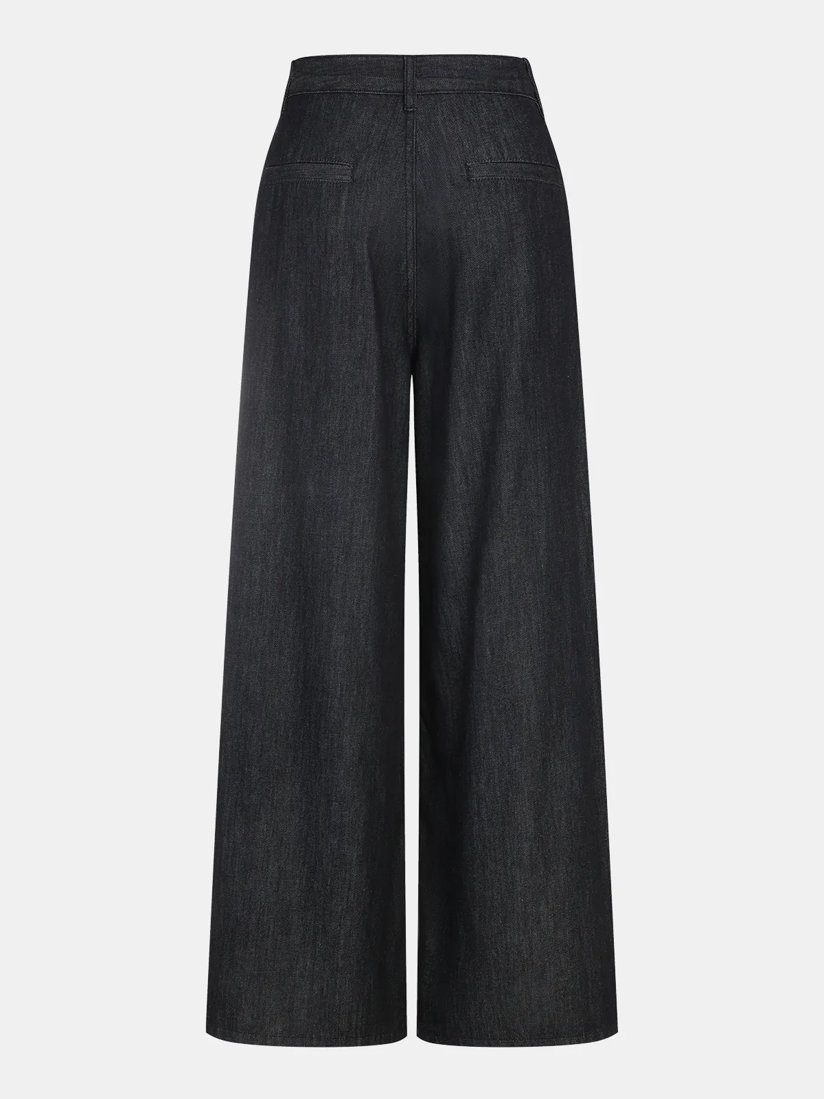 High-Waist Denim Extra Long Wide-Leg Pants sold by COMMENSE product image thumbnail 2