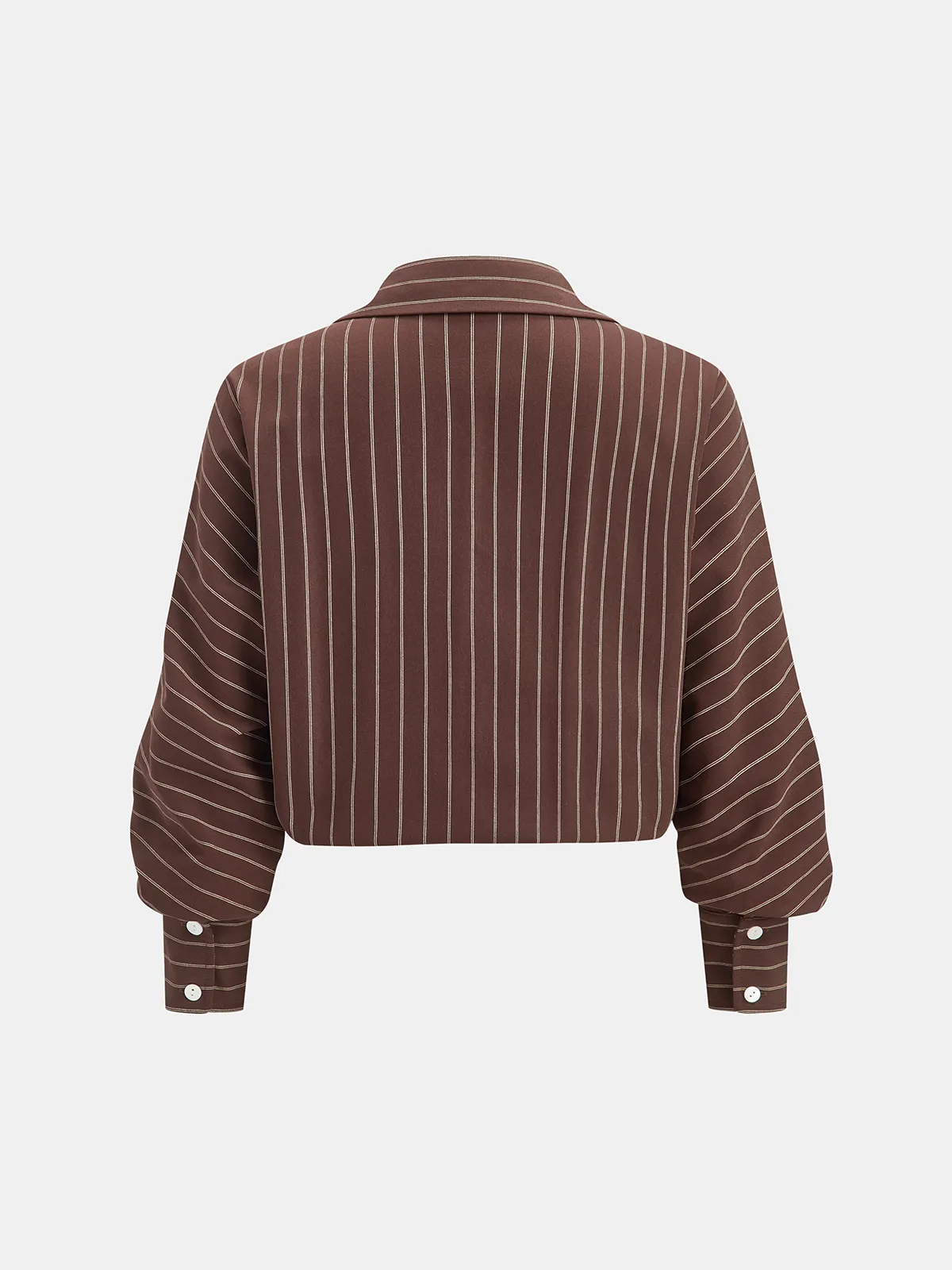 Loose Striped Knot Front Blouse sold by COMMENSE product image thumbnail 2