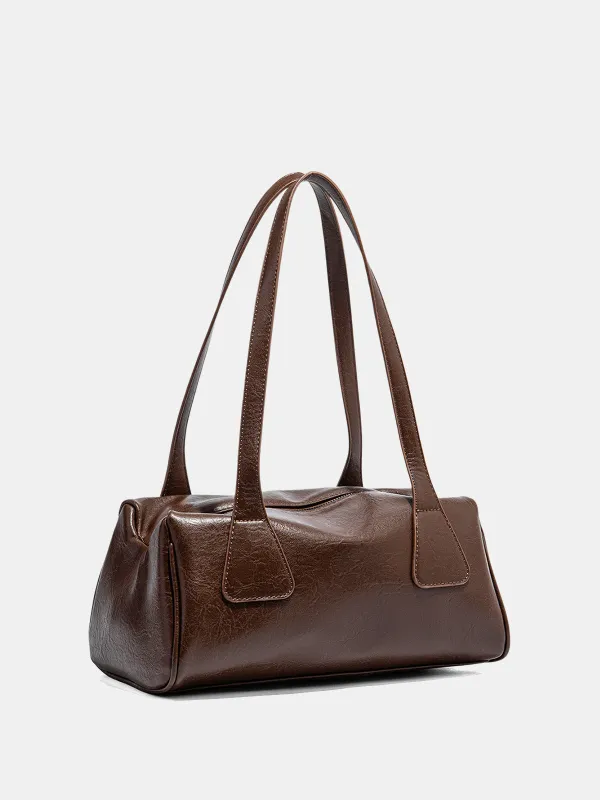 Double Handle Vintage Baguette Bag made by COMMENSE