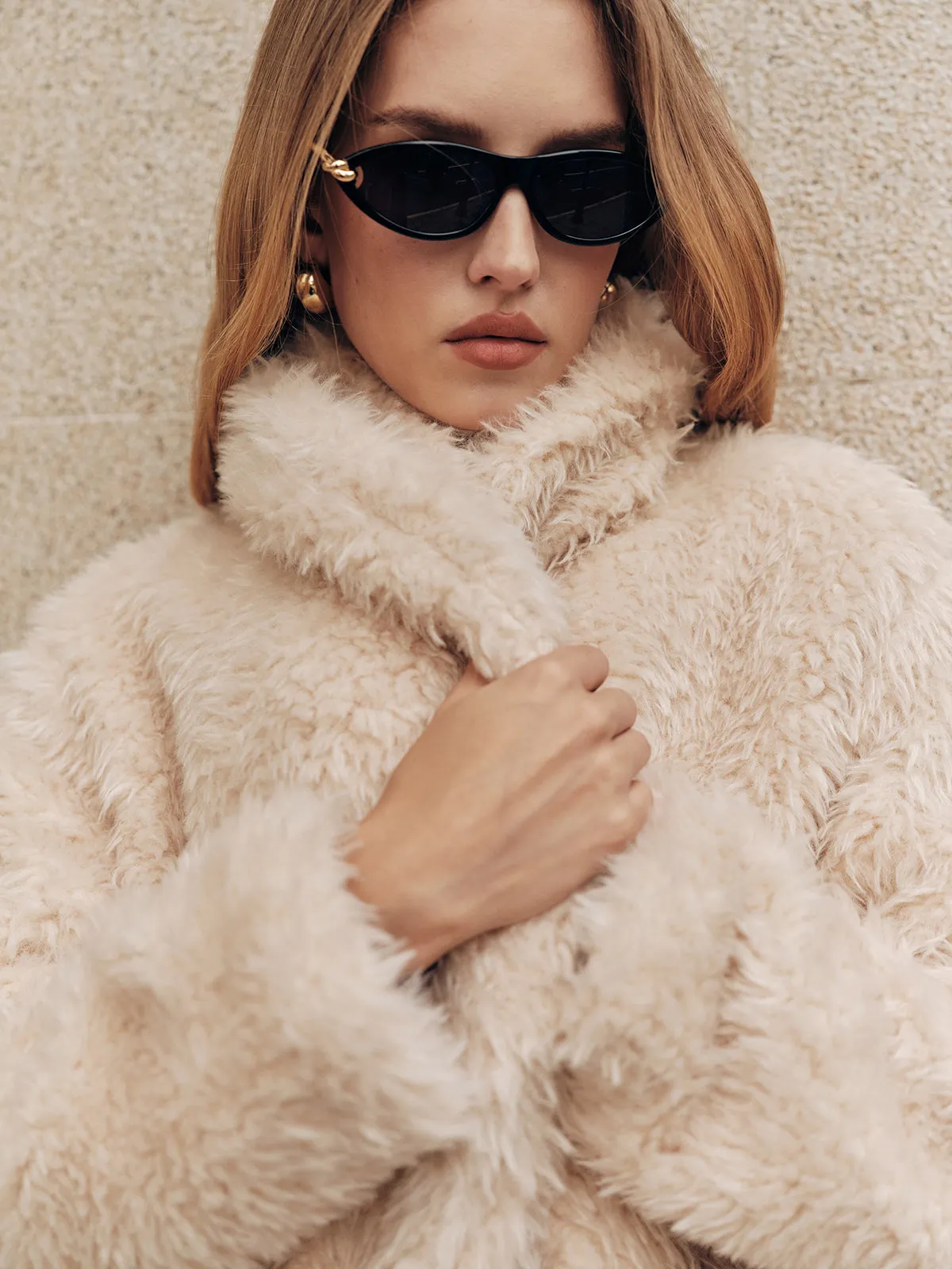 Faux Fur Belted Coat sold by COMMENSE product image thumbnail 2