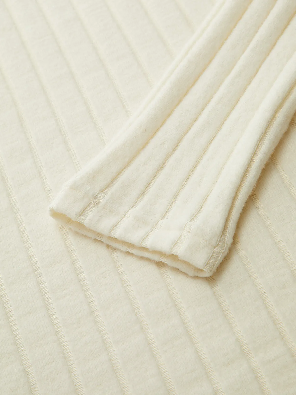 Mock Neck Ribbed Knit Top sold by COMMENSE product image thumbnail 5