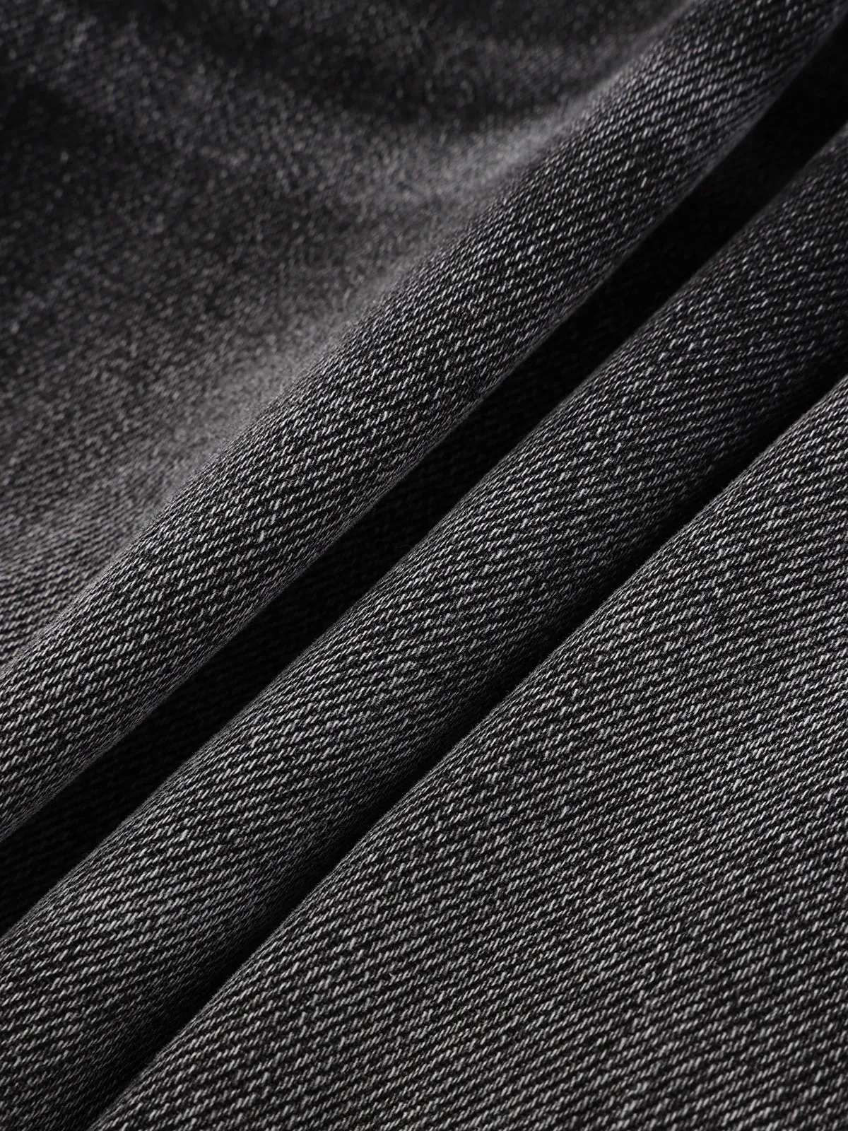 Washed Denim Curved-Leg Jeans sold by COMMENSE product image thumbnail 3