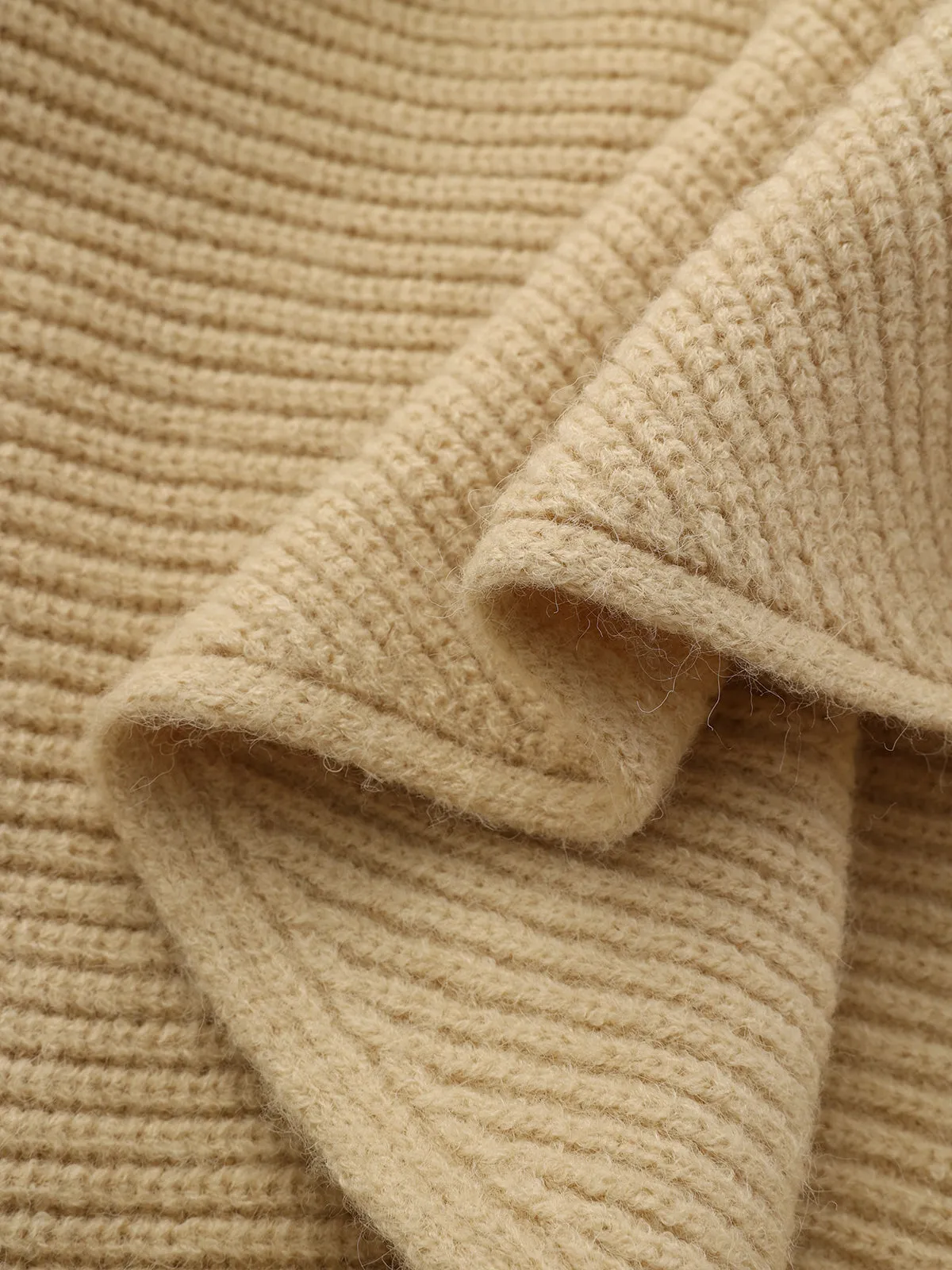 Asymmetric Wrap Knit Sweater sold by COMMENSE product image thumbnail 4