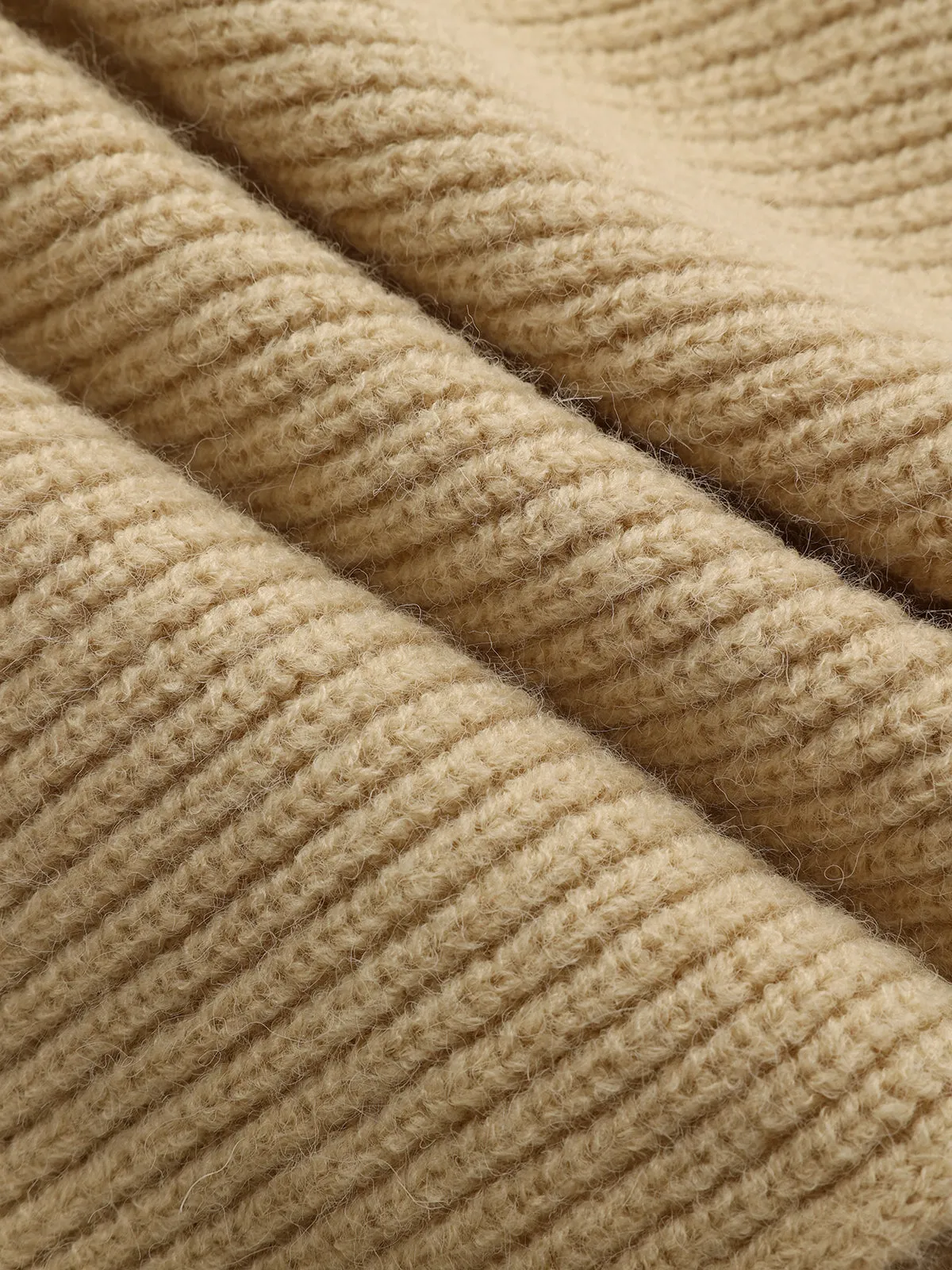 Asymmetric Wrap Knit Sweater sold by COMMENSE product image thumbnail 3