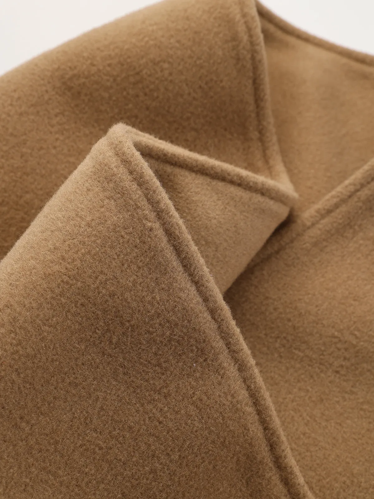 Double-Breasted Coat with Scarf Collar sold by COMMENSE product image thumbnail 5