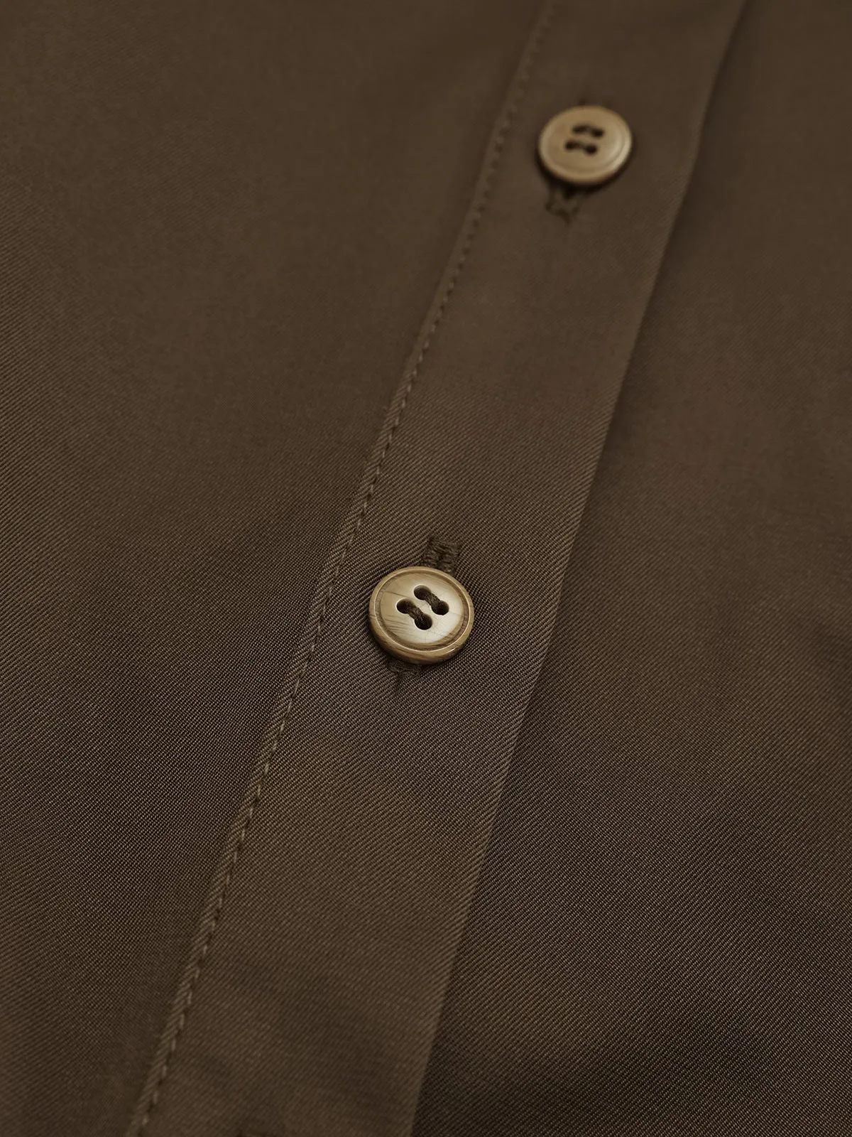 Belted Drawstring Sleeve Shirt Dress sold by COMMENSE product image thumbnail 4