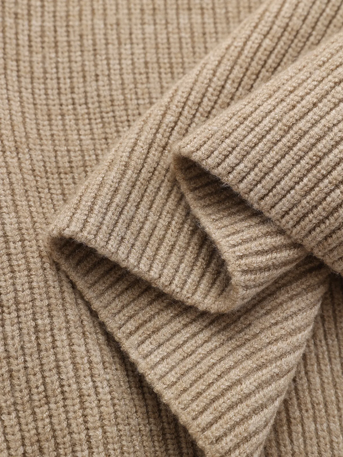 Asymmetric Cut-Out Shoulder Sweater sold by COMMENSE product image thumbnail 3