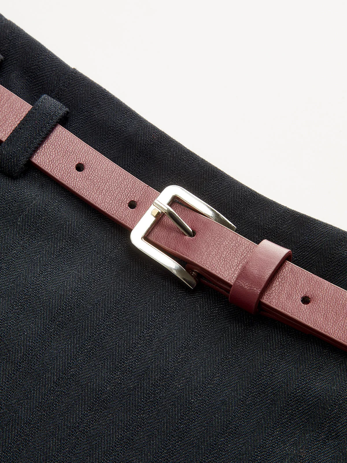 Belted Pleated Mini Skirt sold by COMMENSE product image thumbnail 4