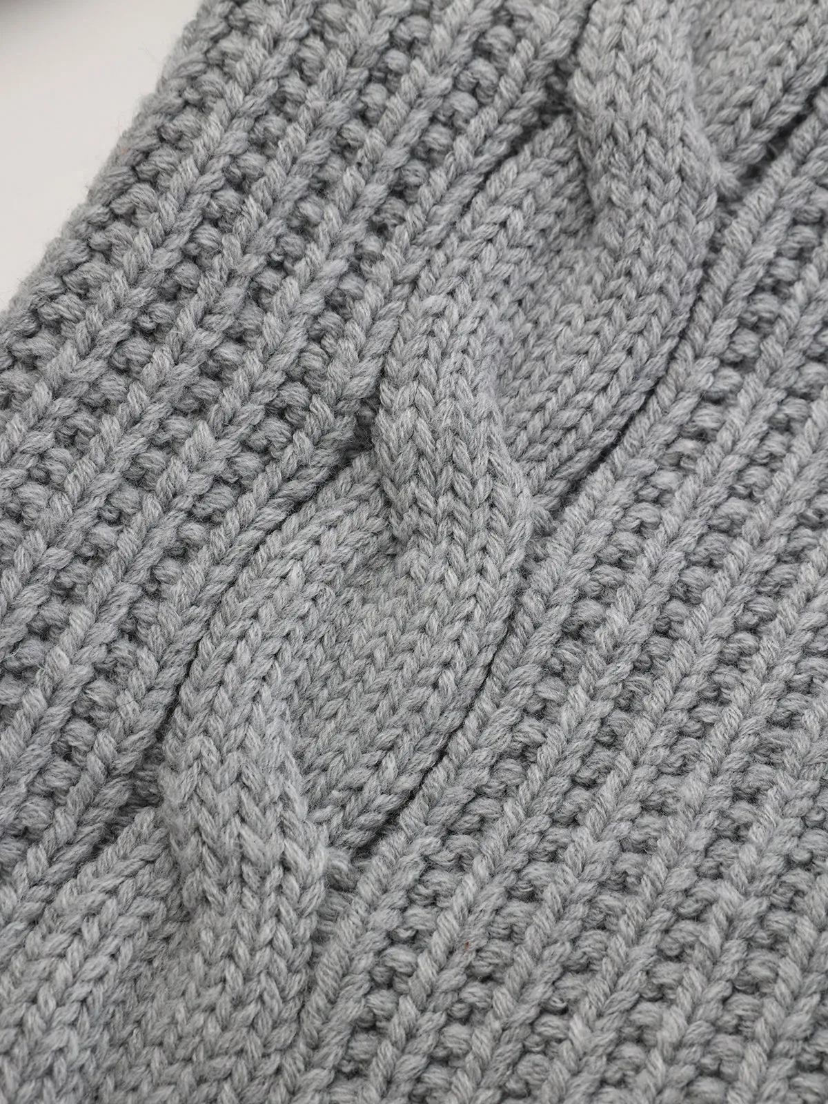 Collared Cable Knit Sweater sold by COMMENSE product image thumbnail 4