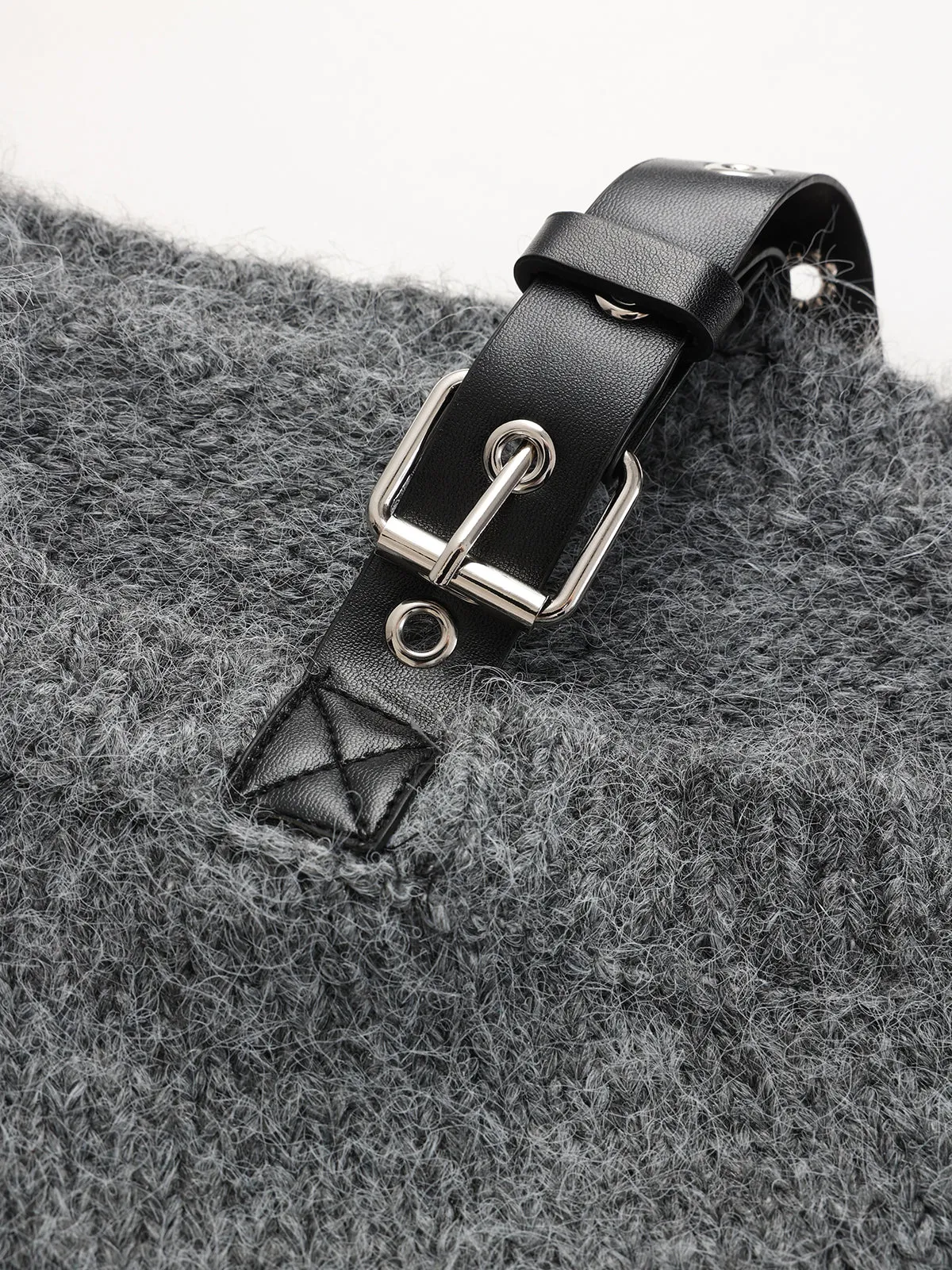 Buckle Detail Wool-Blend Sweater sold by COMMENSE product image thumbnail 4