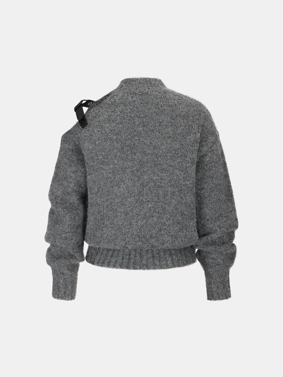 Buckle Detail Wool-Blend Sweater sold by COMMENSE product image thumbnail 2