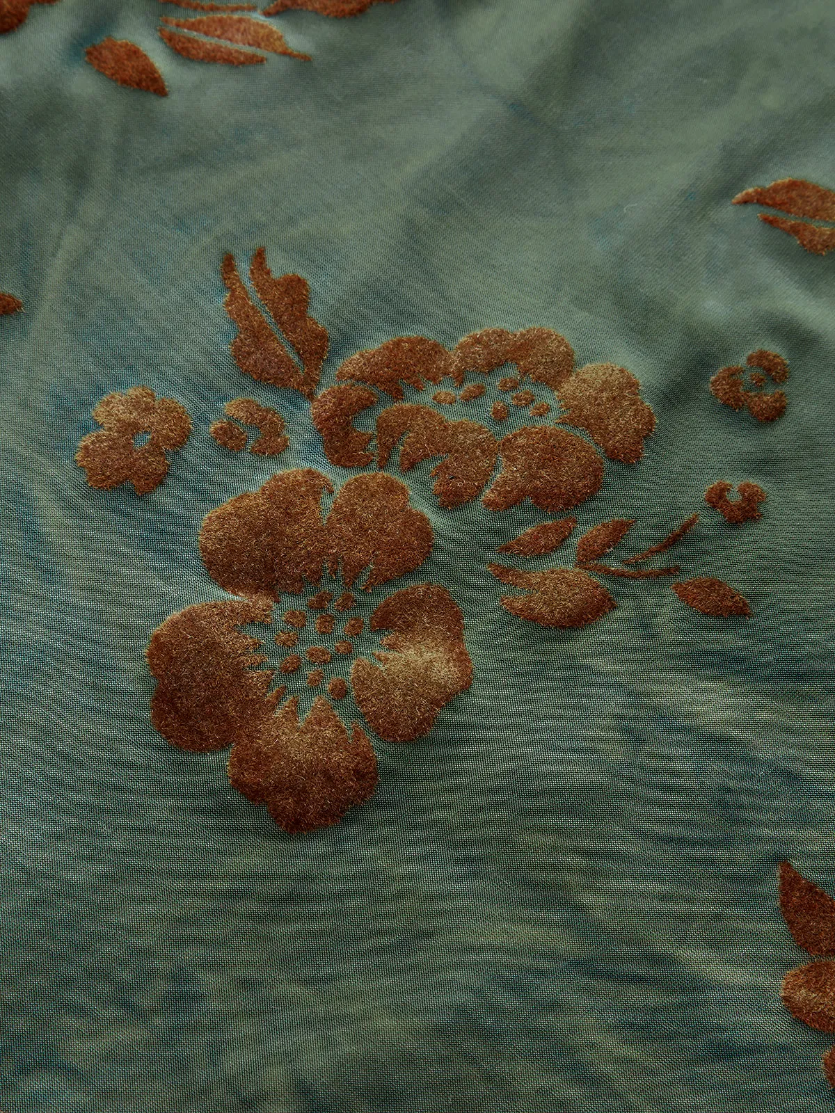 Floral Jacquard Ruched Maxi Skirt sold by COMMENSE product image thumbnail 3