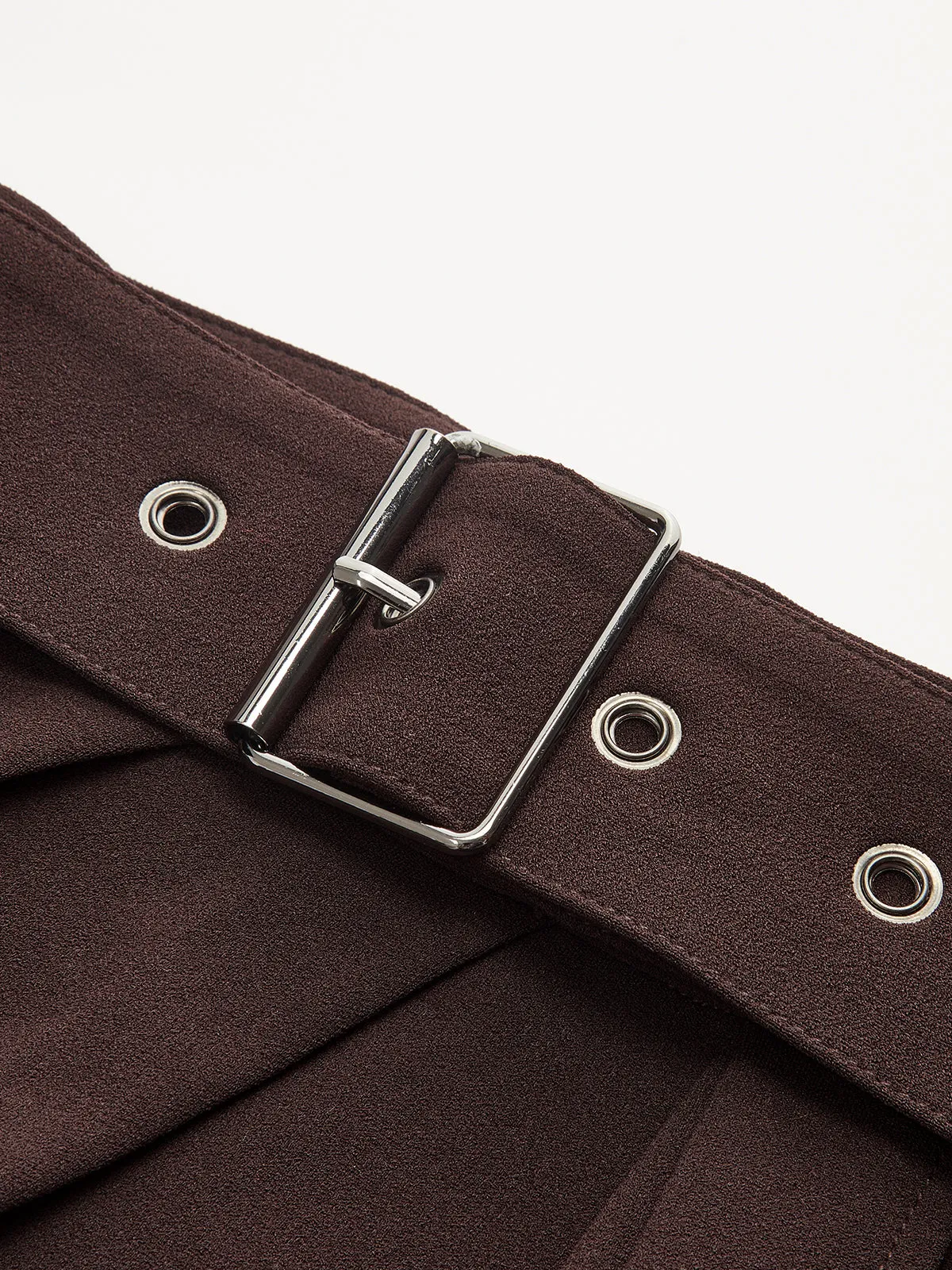 Belted Asymmetric Midi Skirt sold by COMMENSE product image thumbnail 4