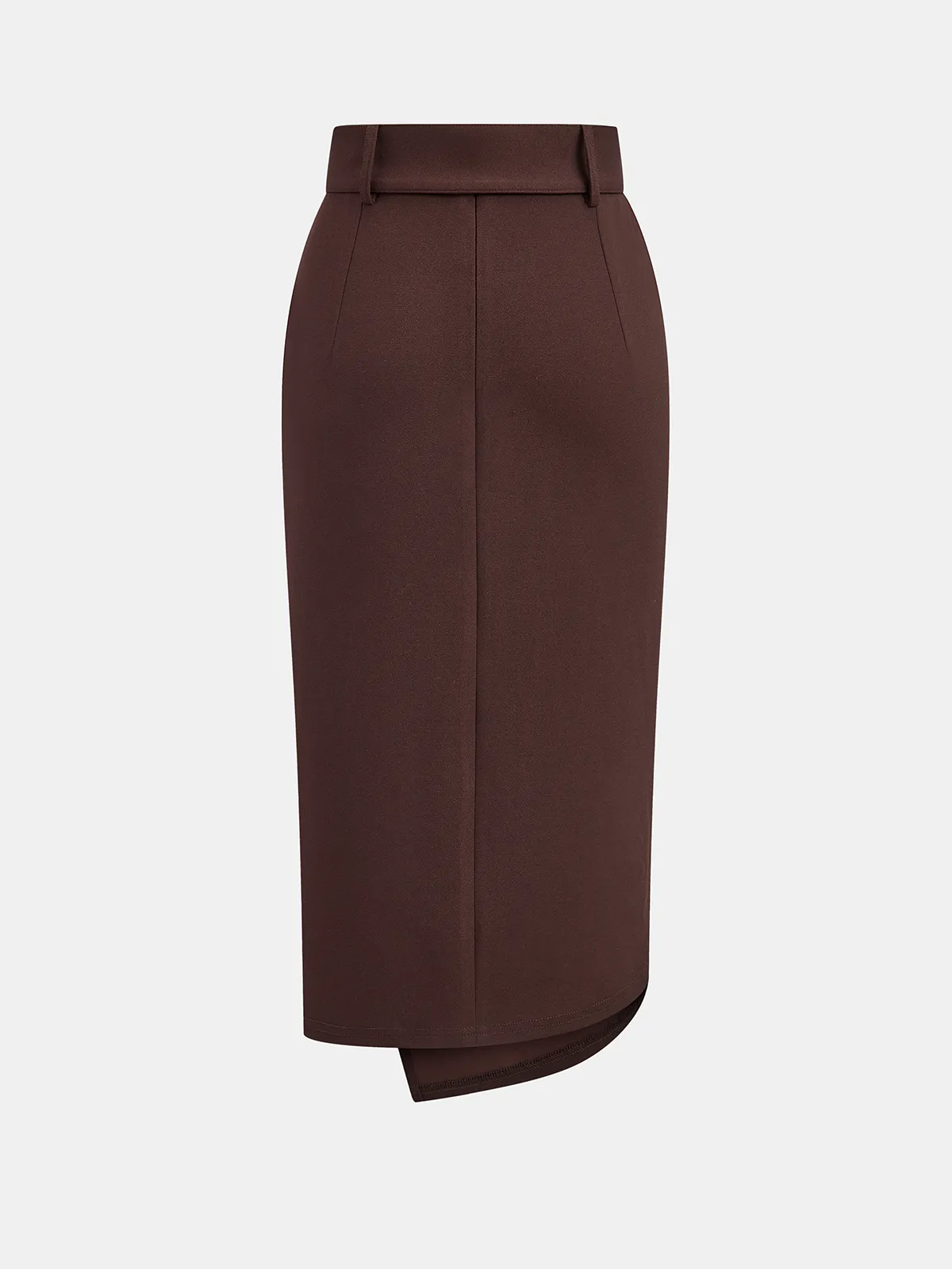 Belted Asymmetric Midi Skirt sold by COMMENSE product image thumbnail 2