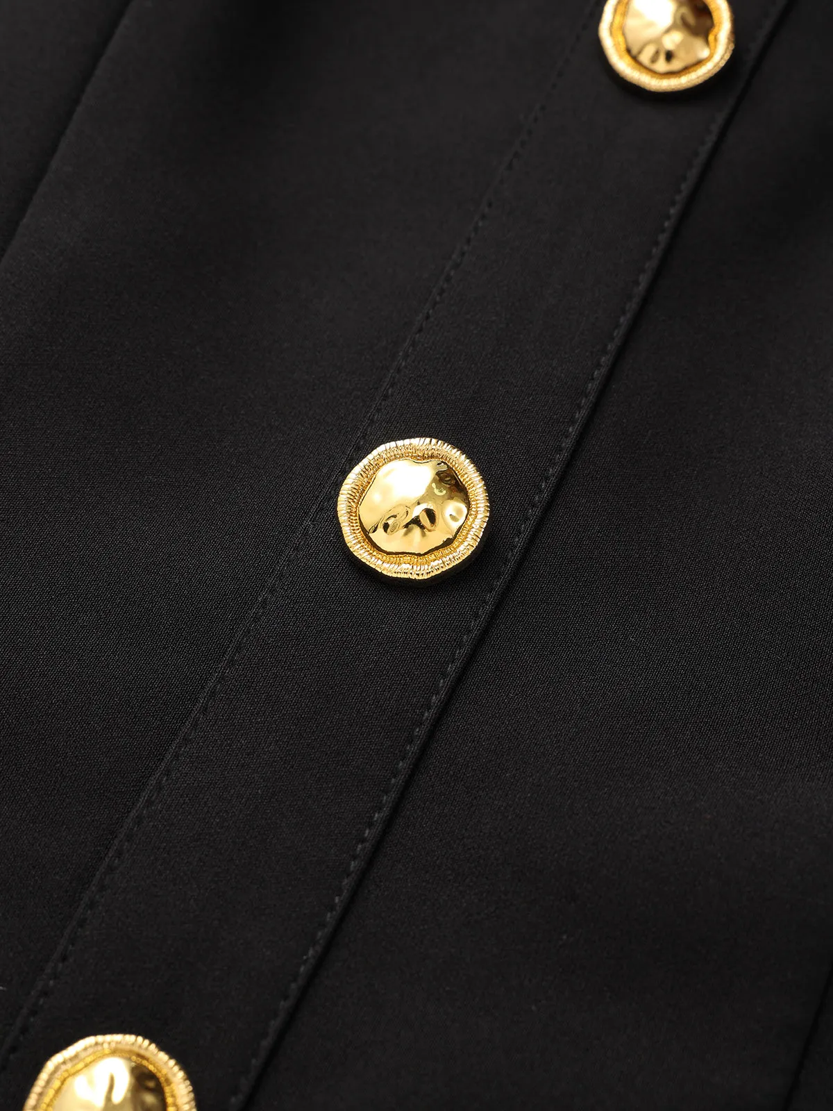 Pleated Panel Collared Sleeveless Mini Dress sold by COMMENSE product image thumbnail 3