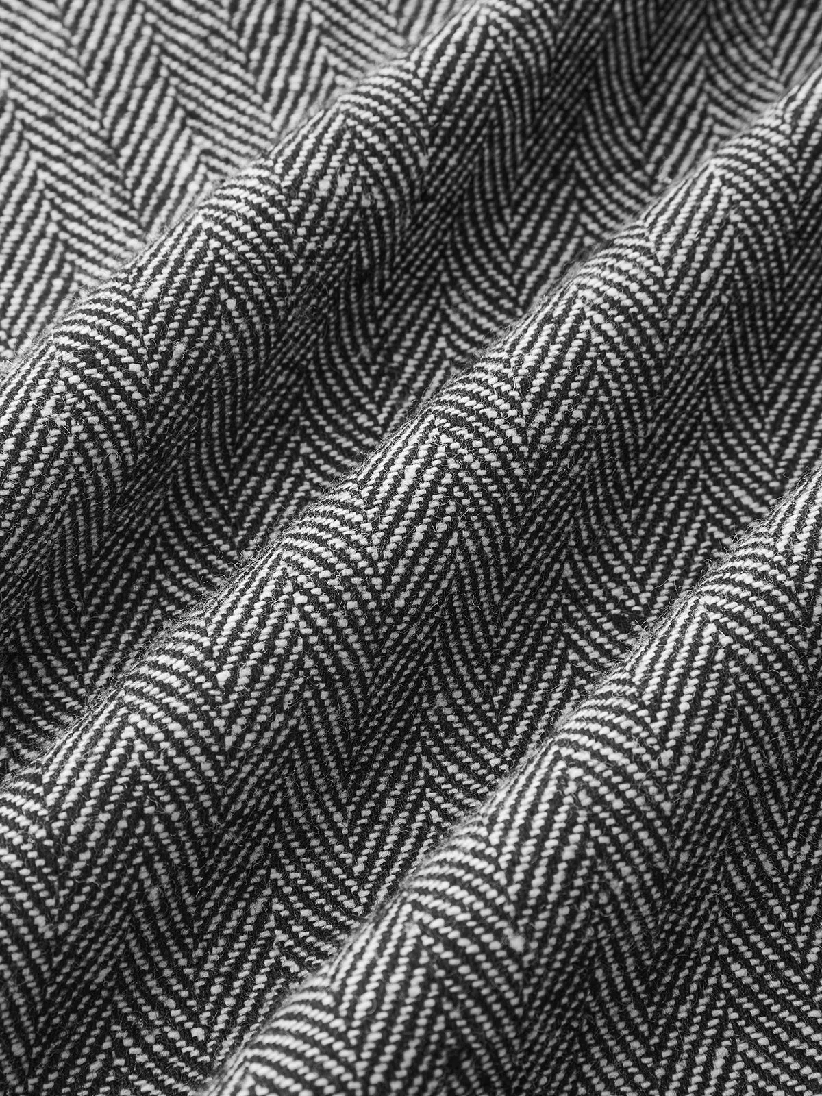 Belted Herringbone Wide-Leg Pants sold by COMMENSE product image thumbnail 3