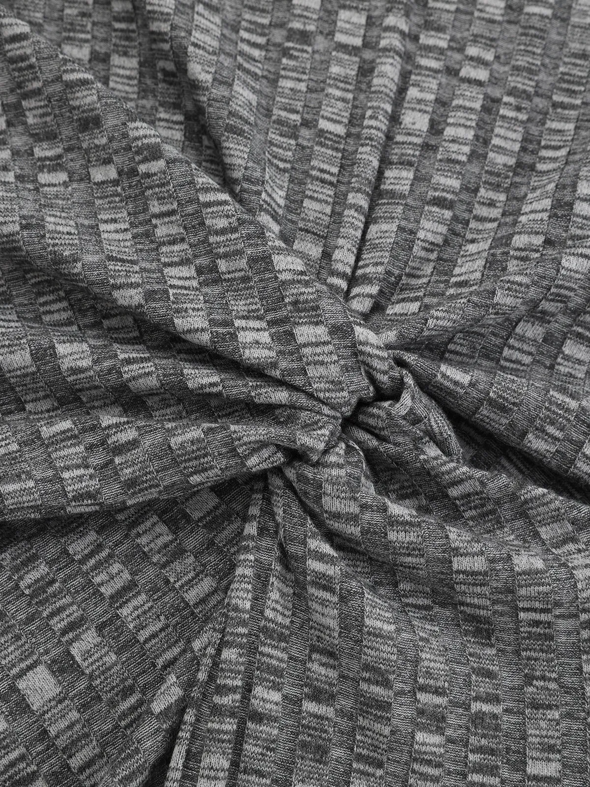 Mock Neck Twisted Side Slit Midi Dress sold by COMMENSE product image thumbnail 3