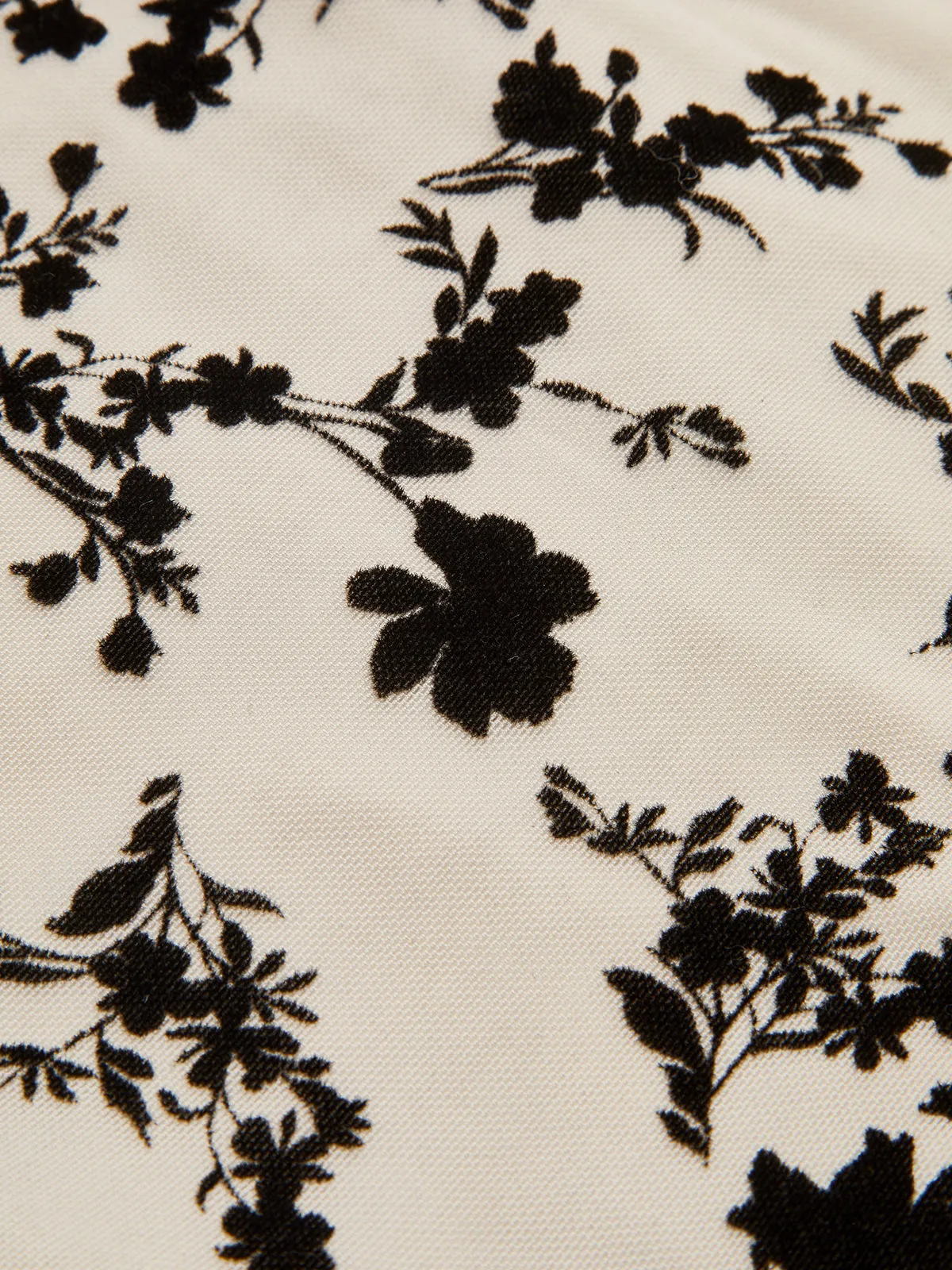 Metal Detail Floral Print Bodysuit sold by COMMENSE product image thumbnail 3