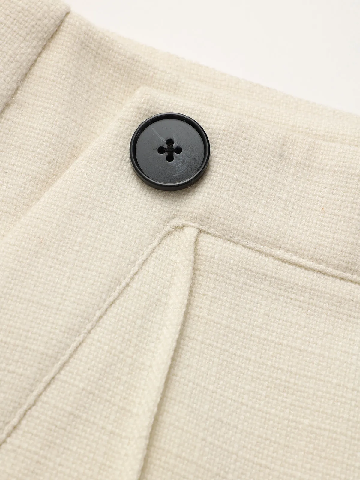 Mid-Waist Straight-Leg Pants sold by COMMENSE product image thumbnail 4