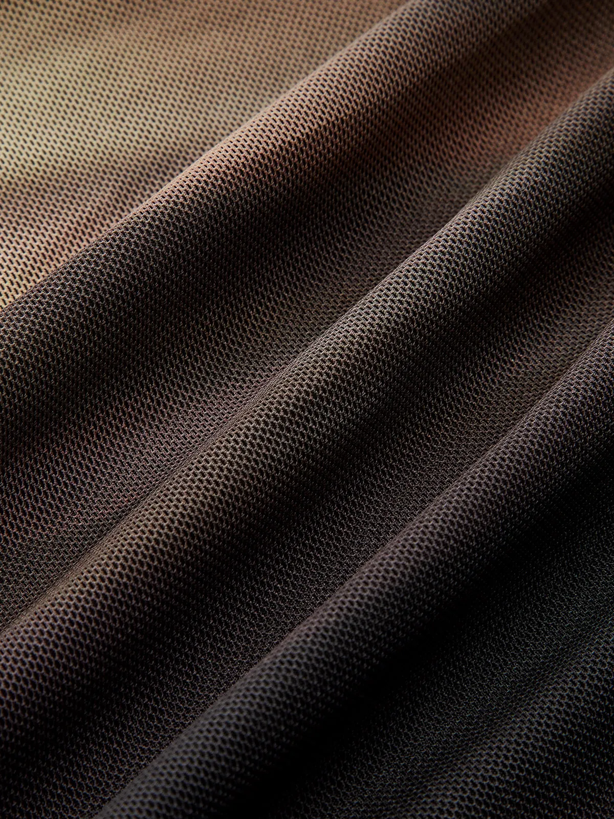 Mock Neck Abstract Print Mesh Bodysuit sold by COMMENSE product image thumbnail 3