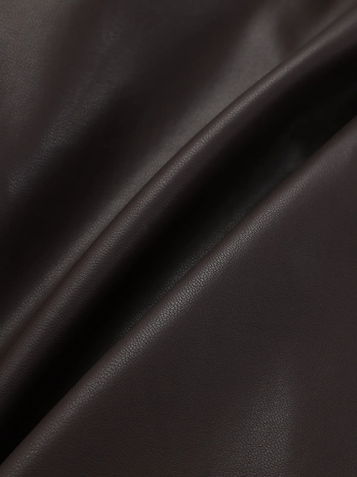 Tie Waist Faux Leather Wrap Shirt sold by COMMENSE product image thumbnail 3