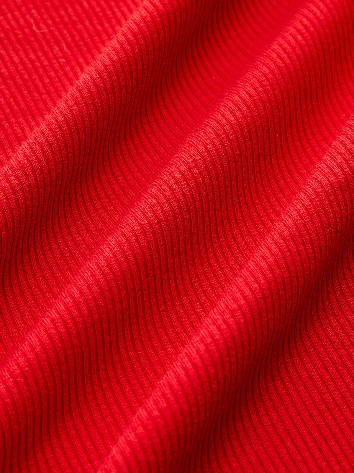Asymmetric Seam Flared Sleeve Ribbed Knit Top sold by COMMENSE product image thumbnail 3