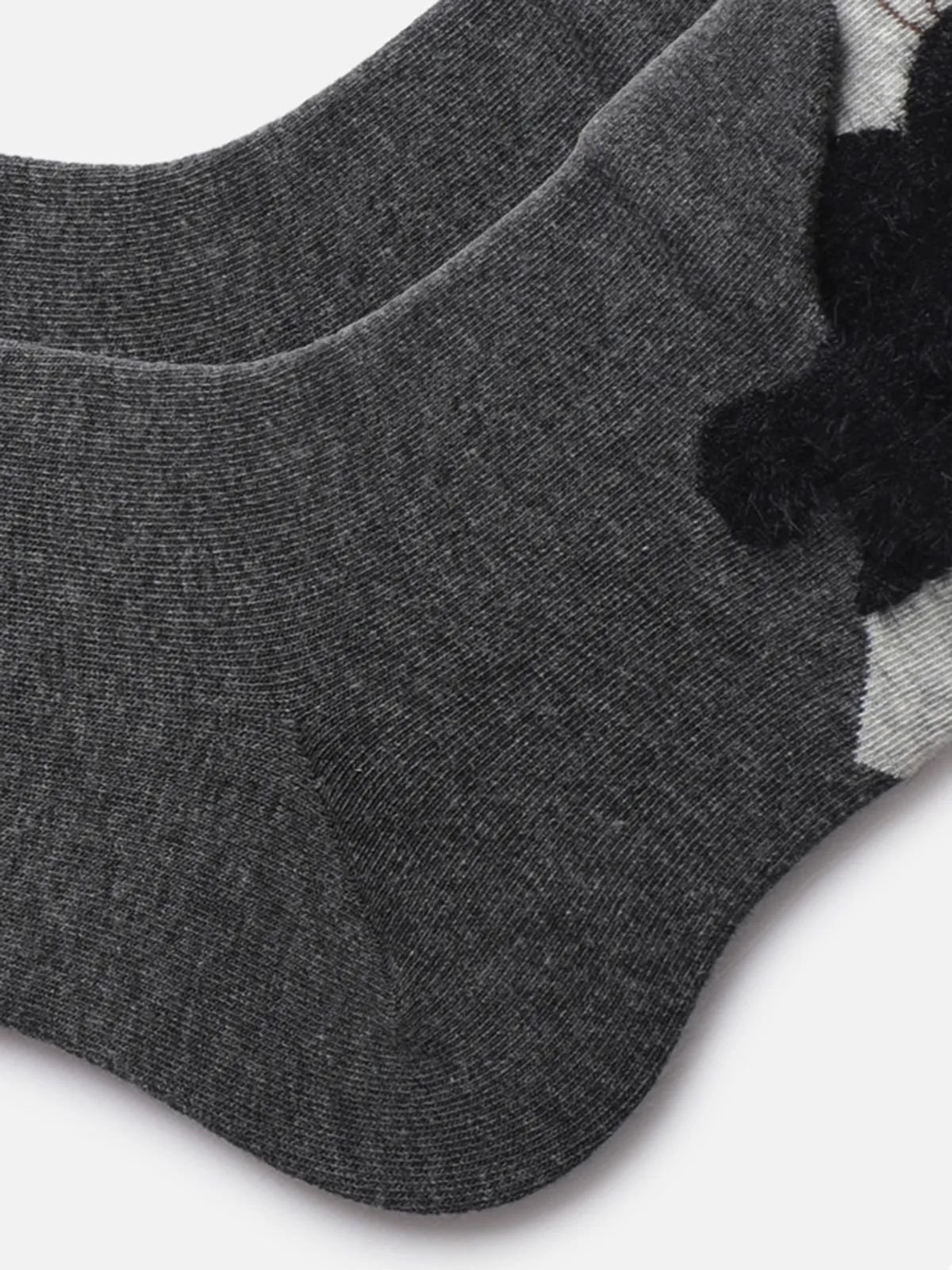 Cat Graphic Detail Mid-Calf Socks sold by COMMENSE product image thumbnail 3