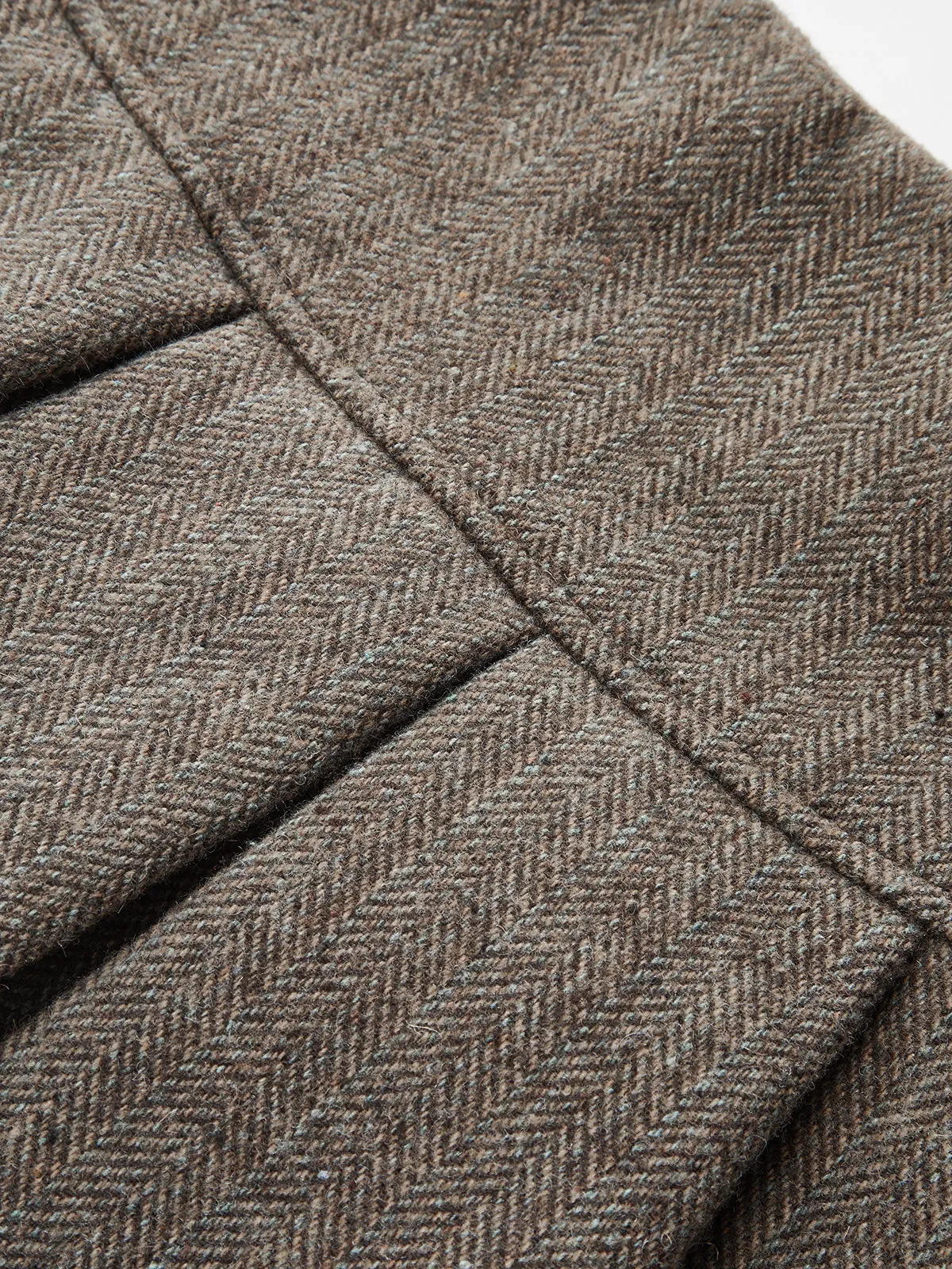 Herringbone Tweed Pleated Mini Skirt sold by COMMENSE product image thumbnail 4