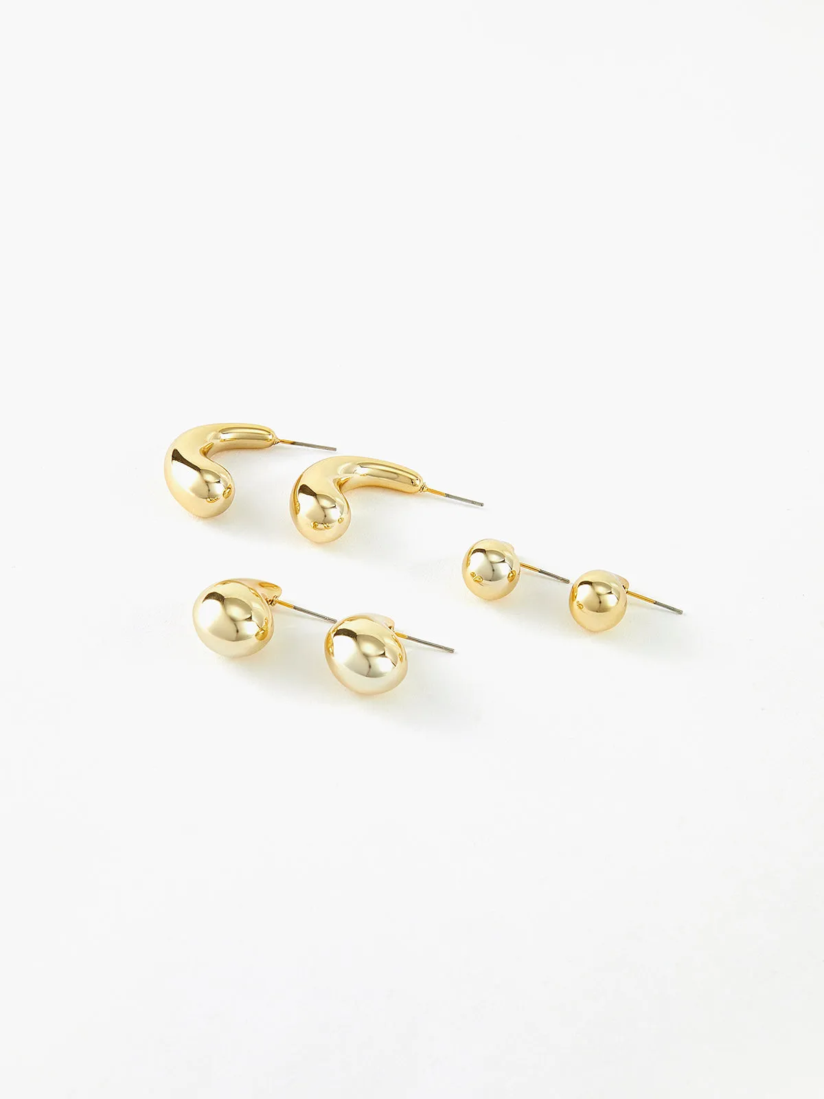 3pcs Water Drop Stud Earrings sold by COMMENSE product image thumbnail 3