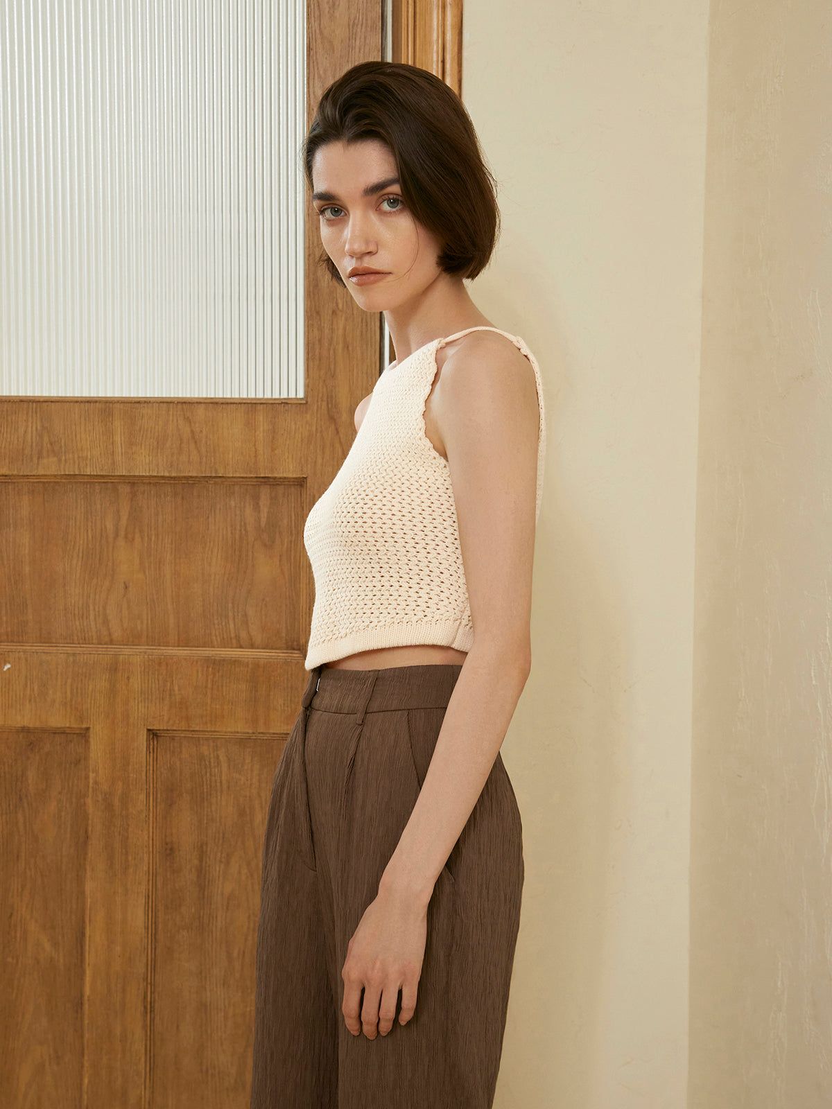 Daydreamer Crochet Crop Top sold by COMMENSE product image thumbnail 4