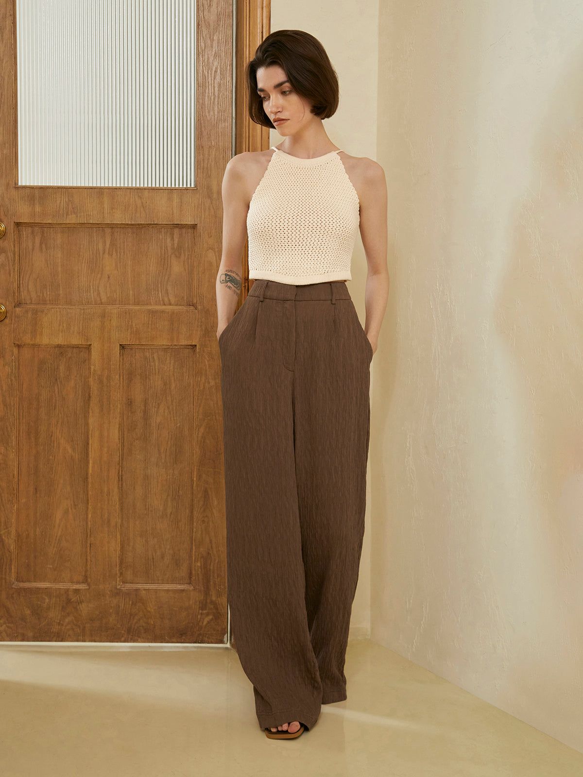 Daydreamer Crochet Crop Top sold by COMMENSE product image thumbnail 5