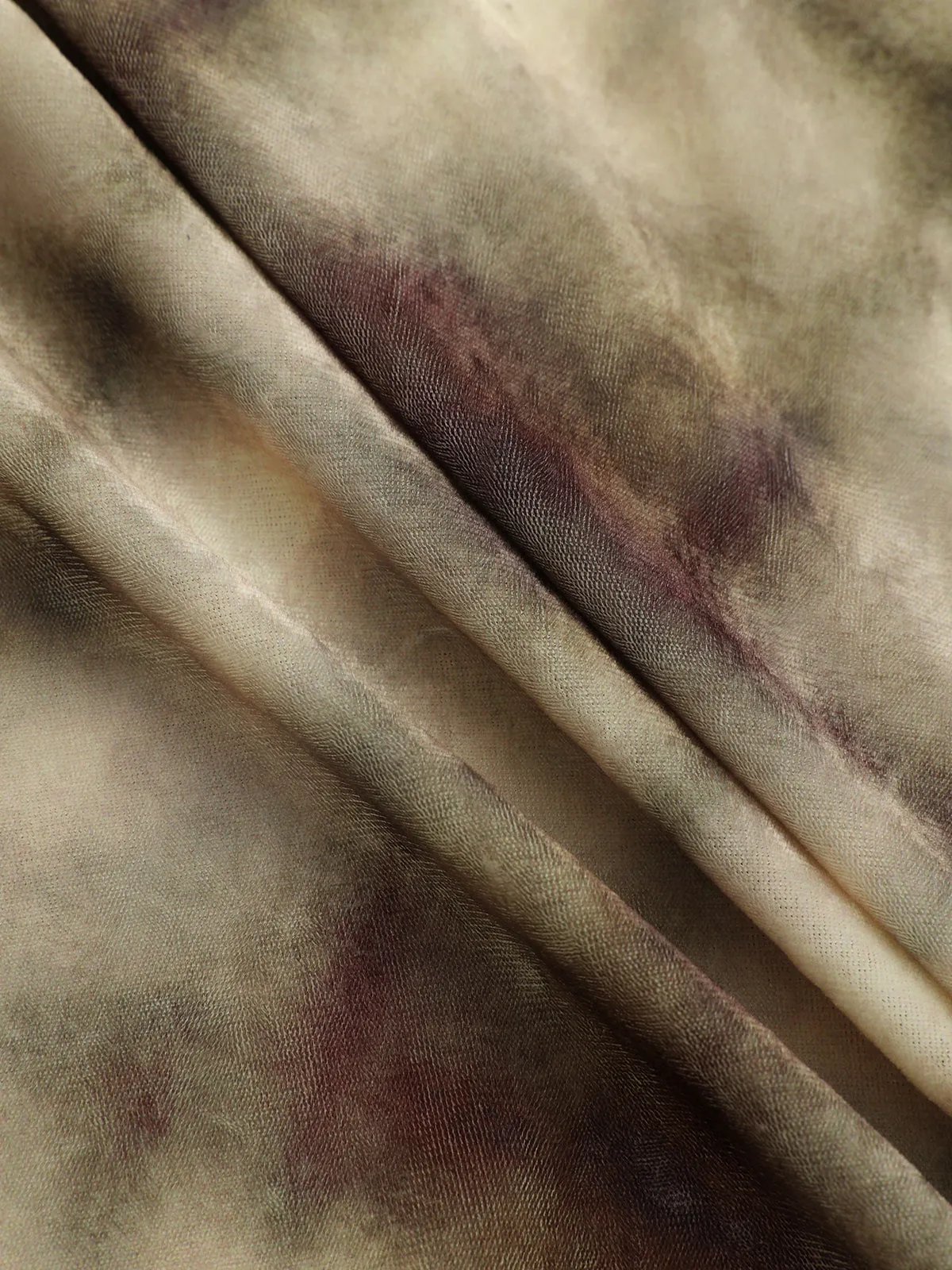 Plaid Velvet Ruched Long-Sleeve Top sold by COMMENSE product image thumbnail 3