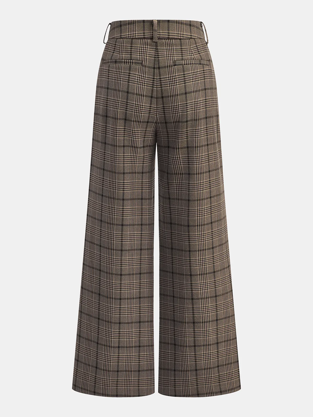 Plaid Wide-Leg Pants sold by COMMENSE product image thumbnail 2