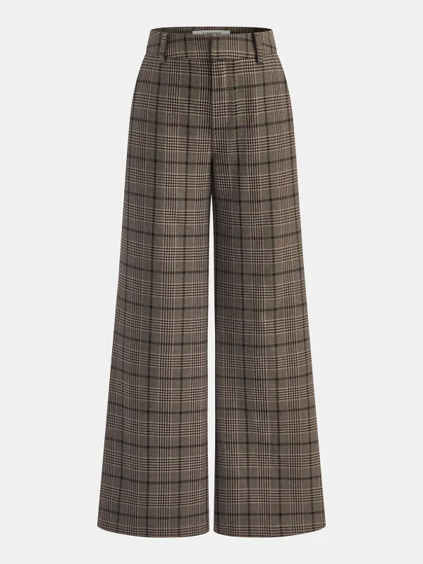 Plaid Wide-Leg Pants made by COMMENSE