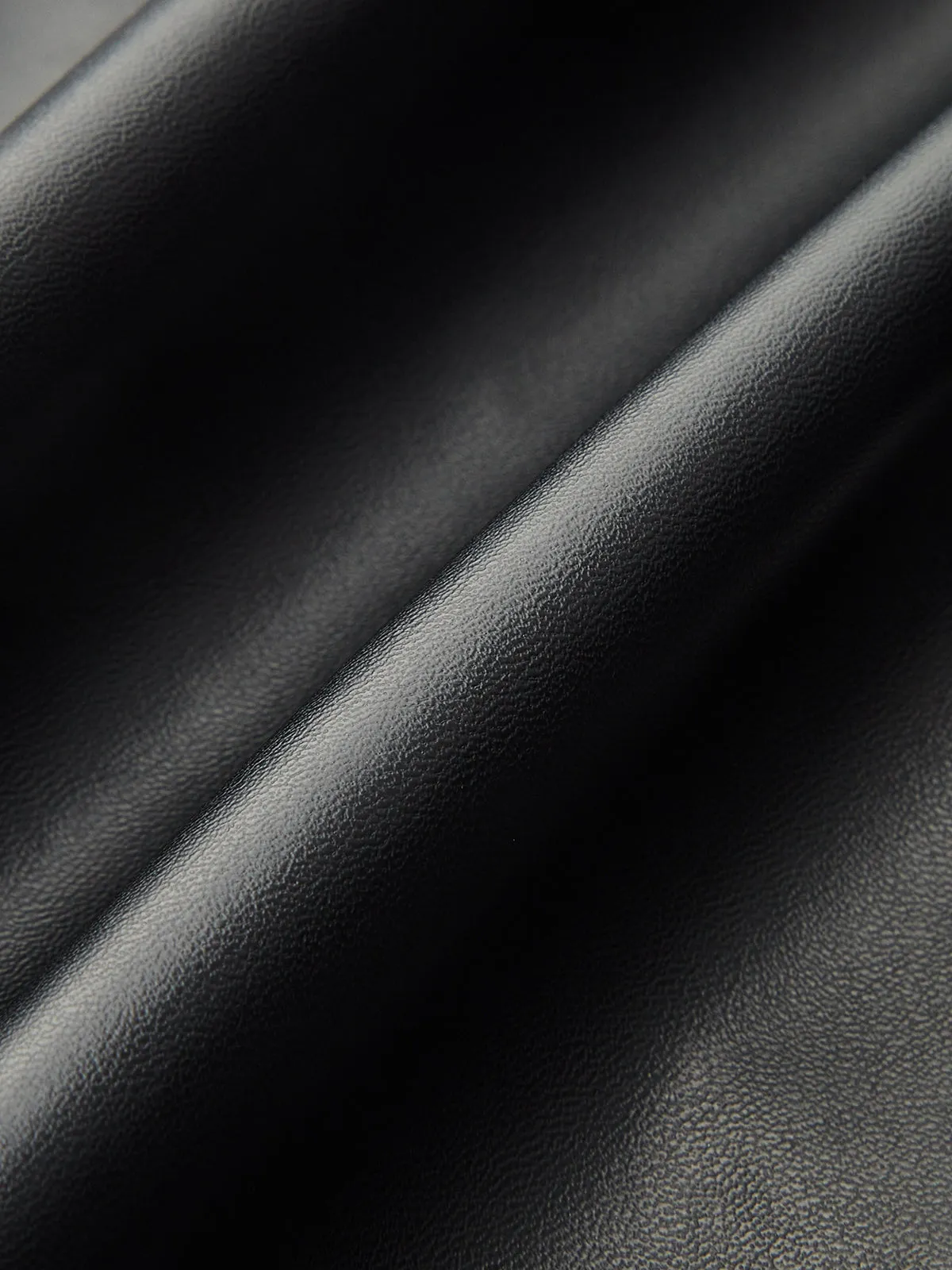 Color Block Asymmetric Faux Leather Midi Skirt sold by COMMENSE product image thumbnail 4