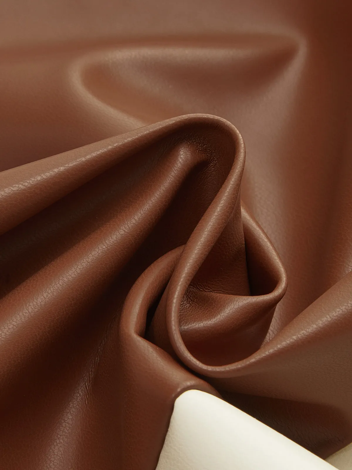 Color Block Asymmetric Faux Leather Midi Skirt sold by COMMENSE product image thumbnail 3