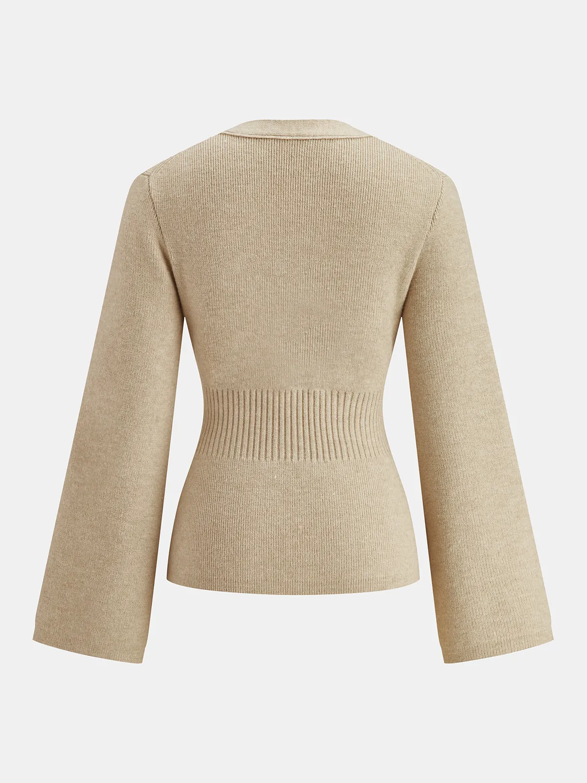 V-Neck Buttoned Slim Cardigans sold by COMMENSE product image thumbnail 2